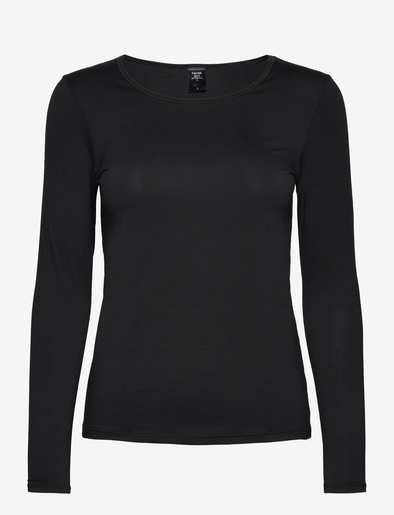 Calida - Natural Comfort  Top long-sleeve - langärmlige tops - black - 1