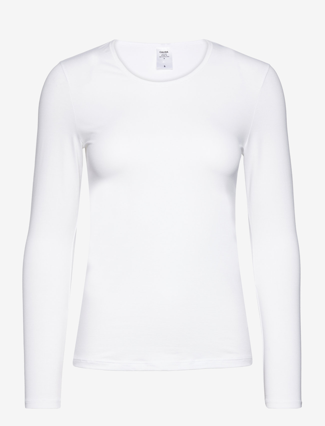 Calida - Natural Comfort  Top long-sleeve - langærmede toppe - white - 0