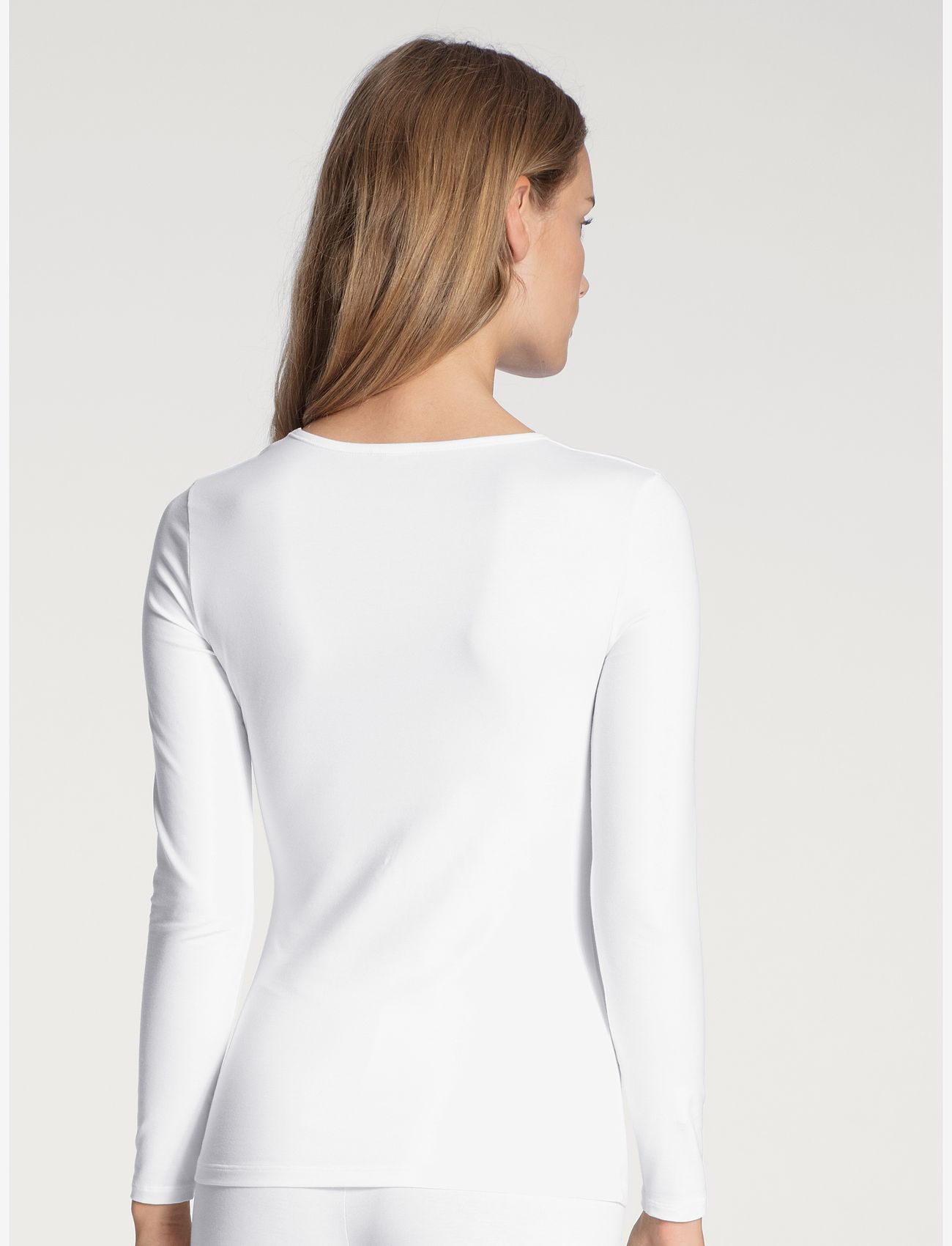 Calida - Natural Comfort  Top long-sleeve - langærmede toppe - white - 0