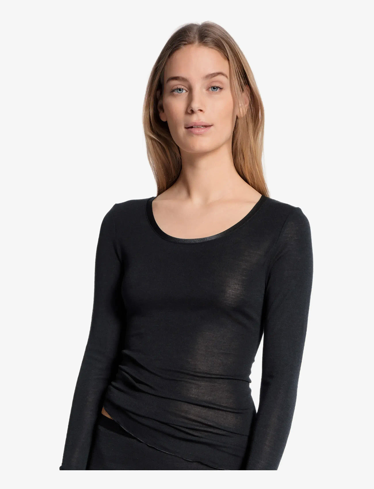 Calida - True Confidence Shirt - langærmede toppe - black - 0