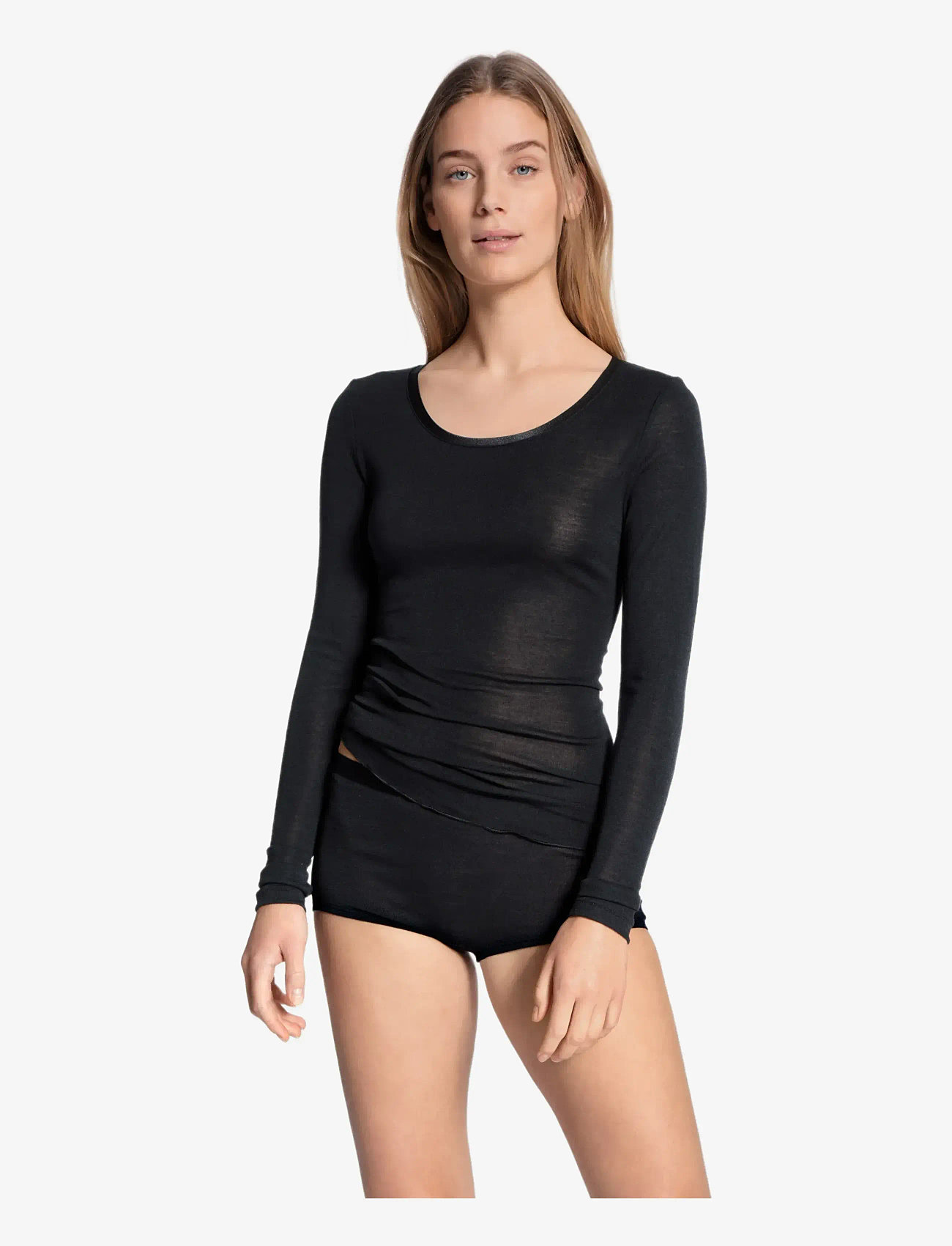Calida - True Confidence Shirt - langærmede toppe - black - 2