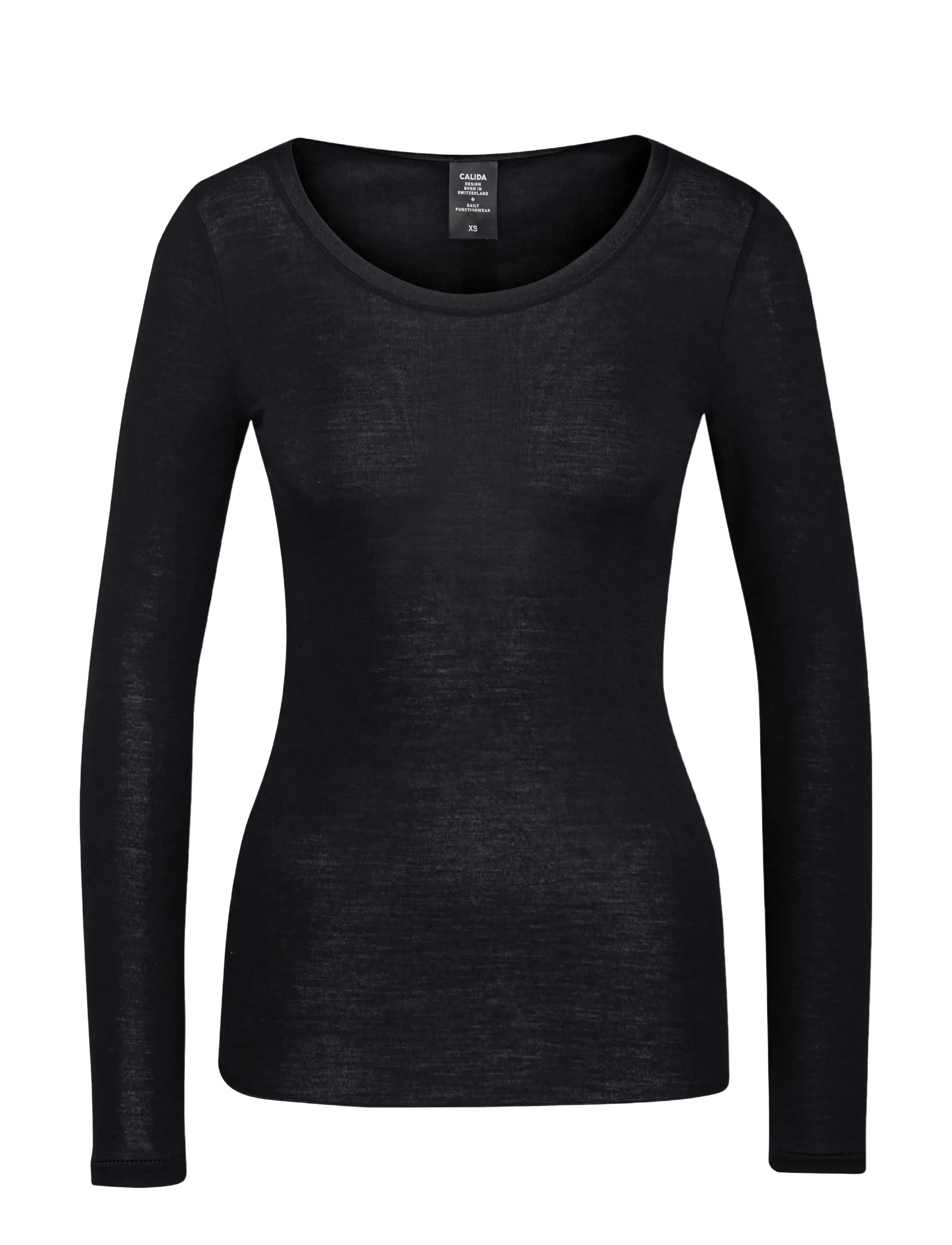 Calida - True Confidence Shirt - langärmlige tops - black - 5