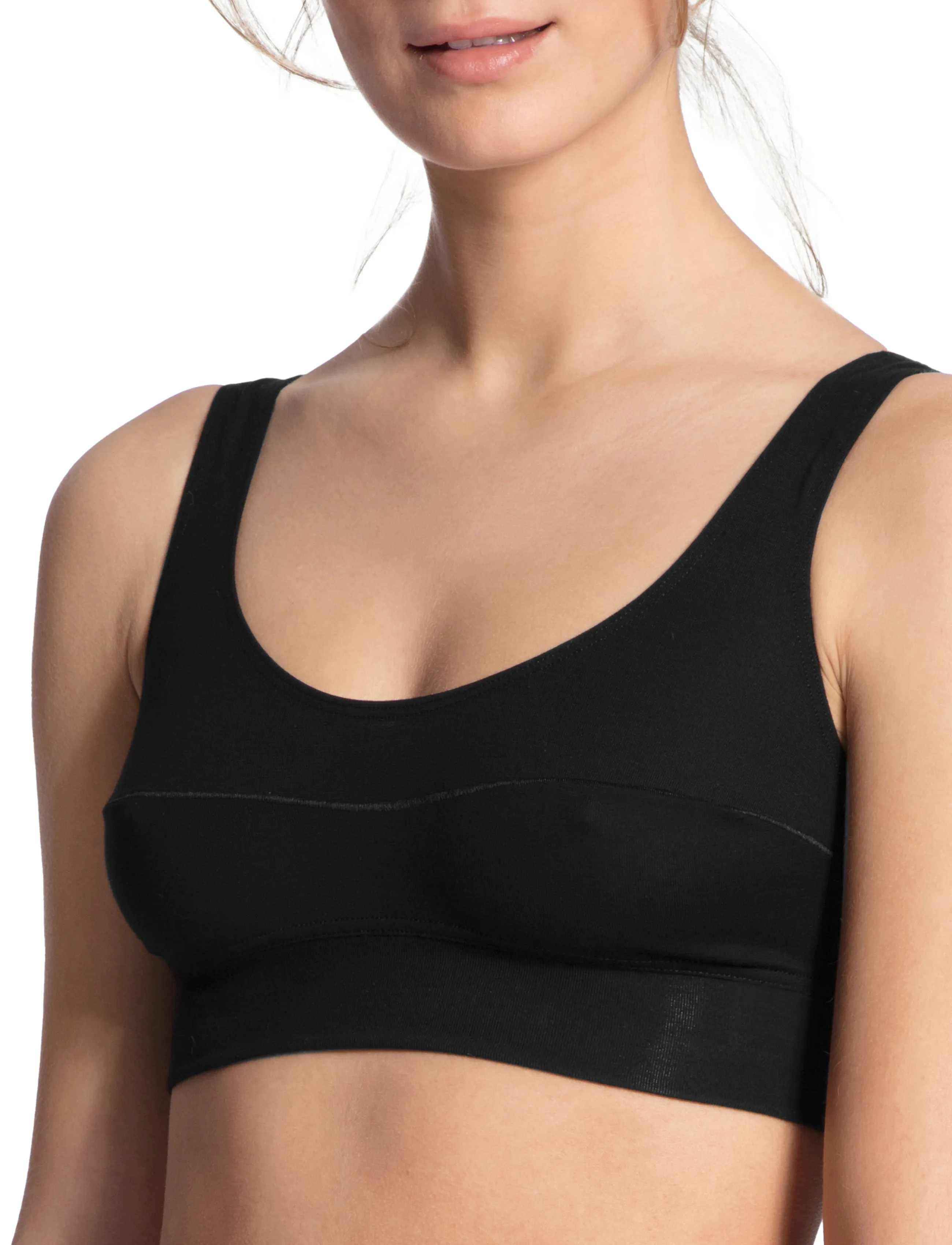 Calida Elastic Bustier, XS, Soft Bras, Schwarz - Tank Top Frauen