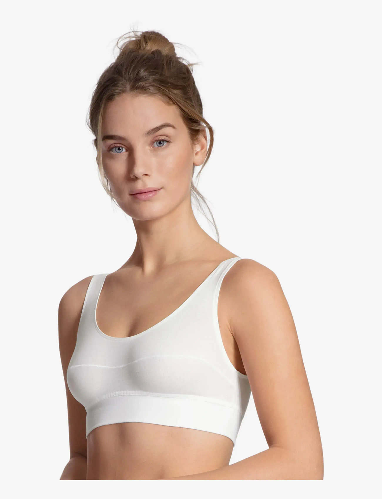 Calida - Elastic  Bustier - tank-top-bhs - white - 0