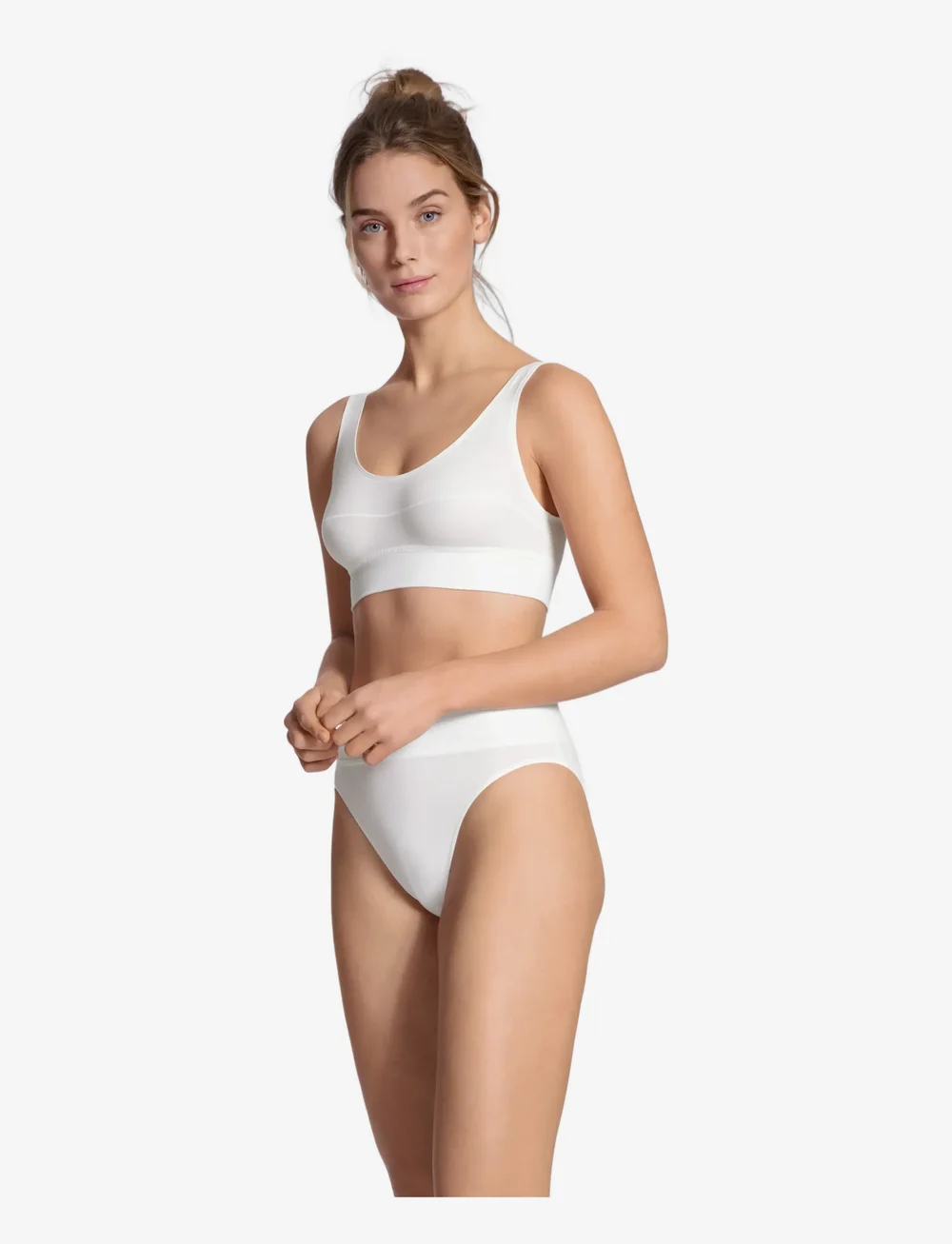 Calida - Elastic Bustier - bh-linnen - white - 2