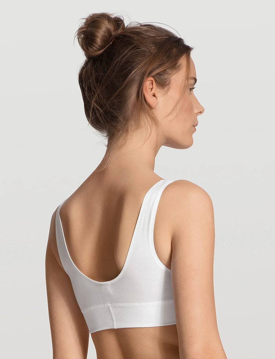 Calida - Elastic Bustier - tank-top-bhs - white - 0