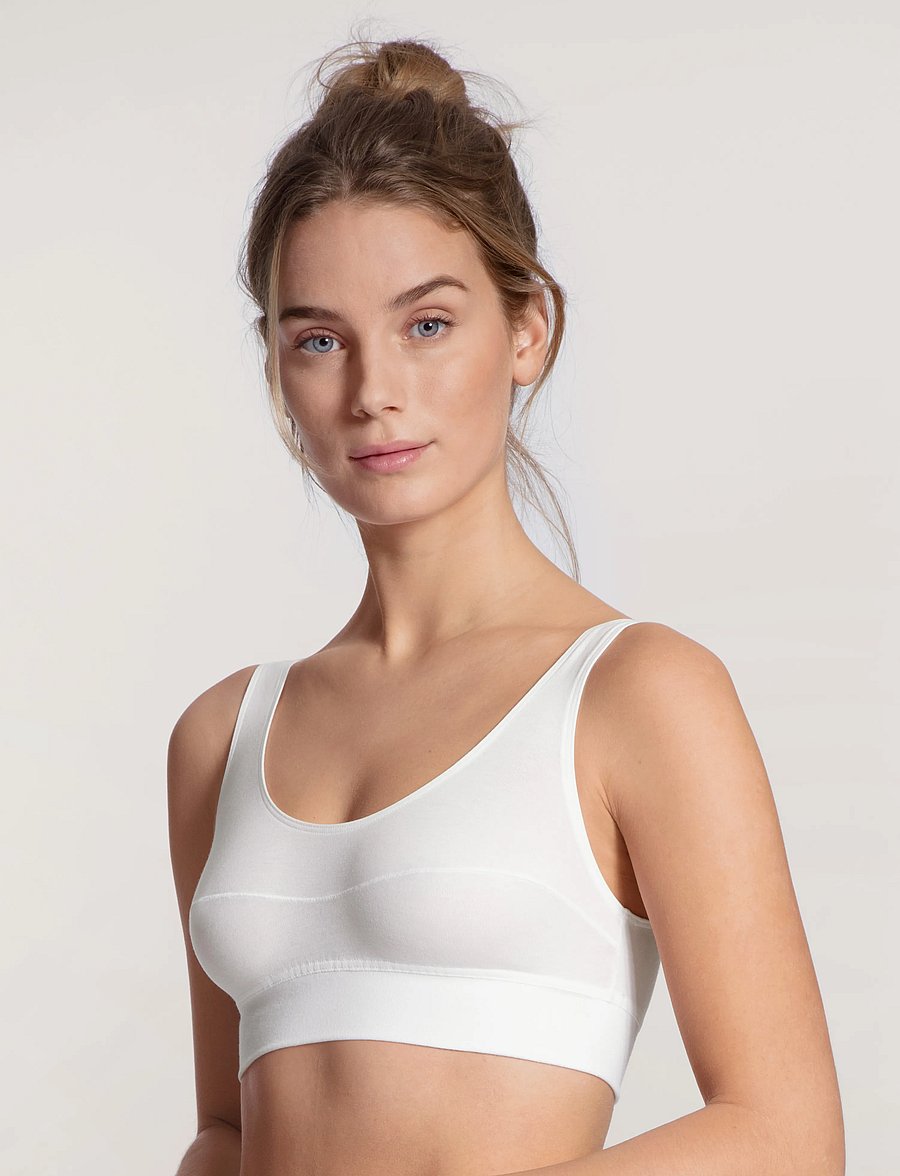 Calida - Elastic Bustier - tanktopbeha's - white - 0