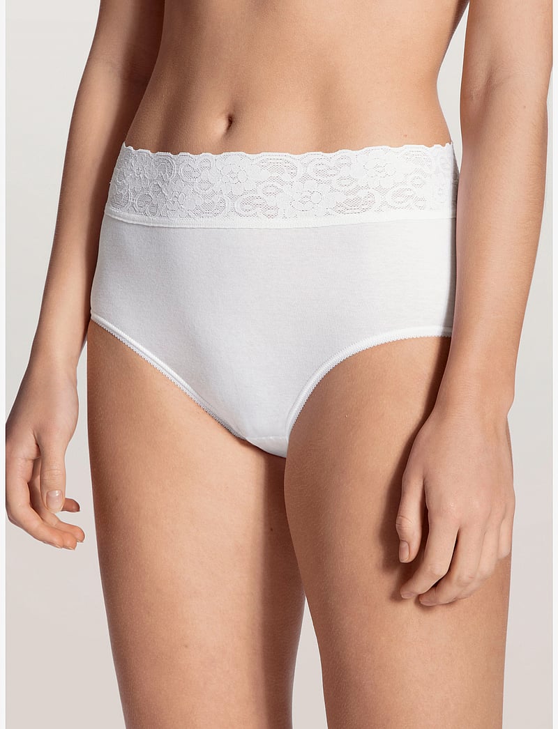 Calida - Iconics Midi brief - midi & maxi slips - white - 0