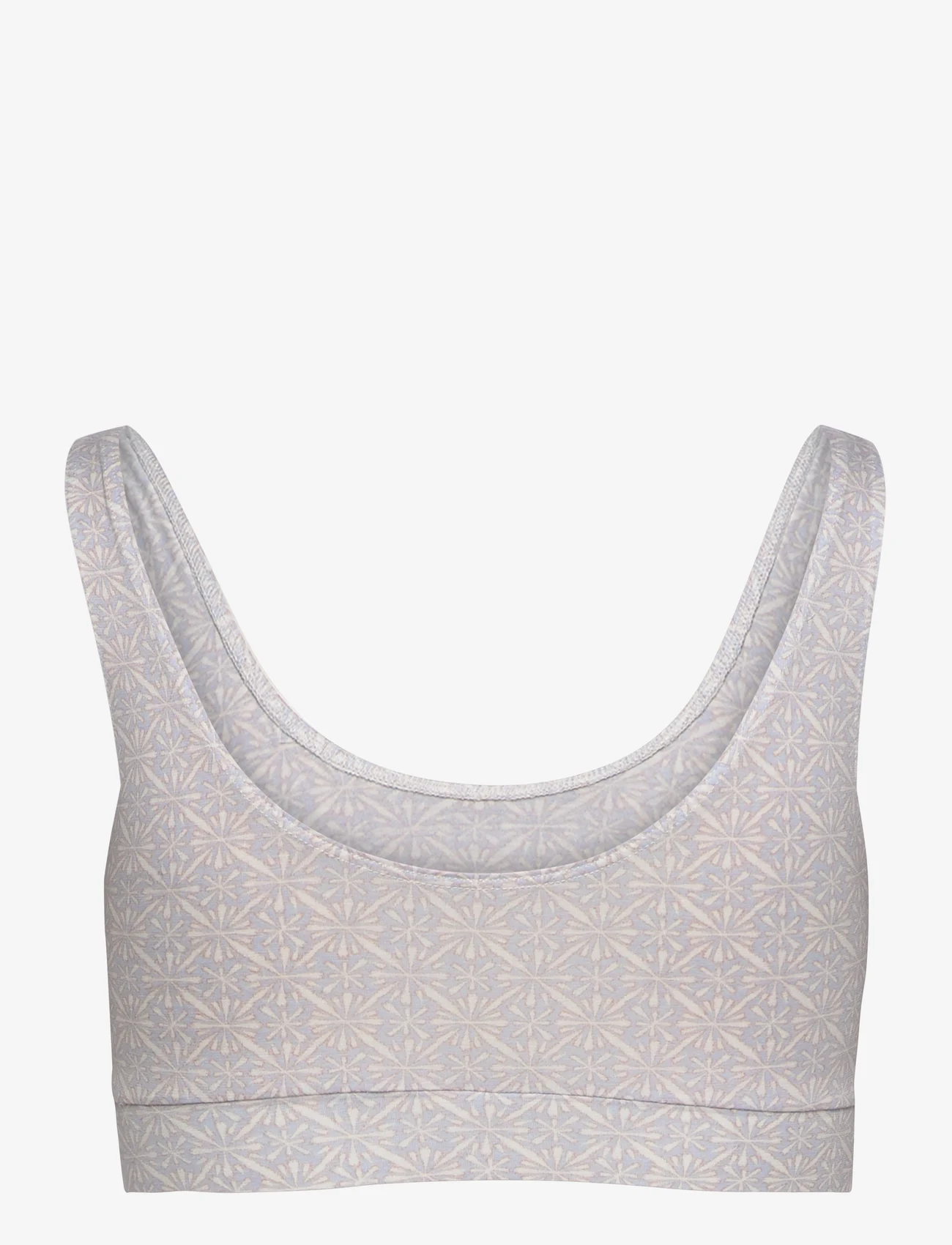 Calida - 100% Nature Soft Bra - liemenėlės, dėvimos po berankoviais marškinėliais - harmony blue print - 1