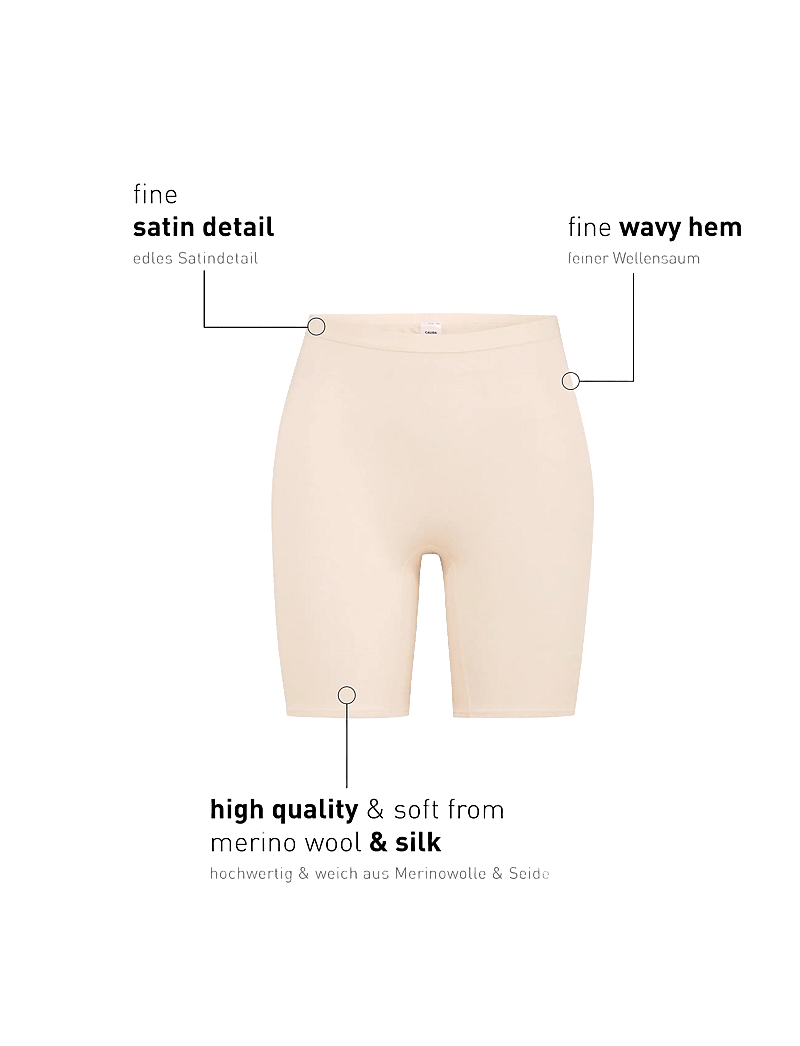 Calida - True Confidence Pants - lühikesed püksid - light ivory - 2
