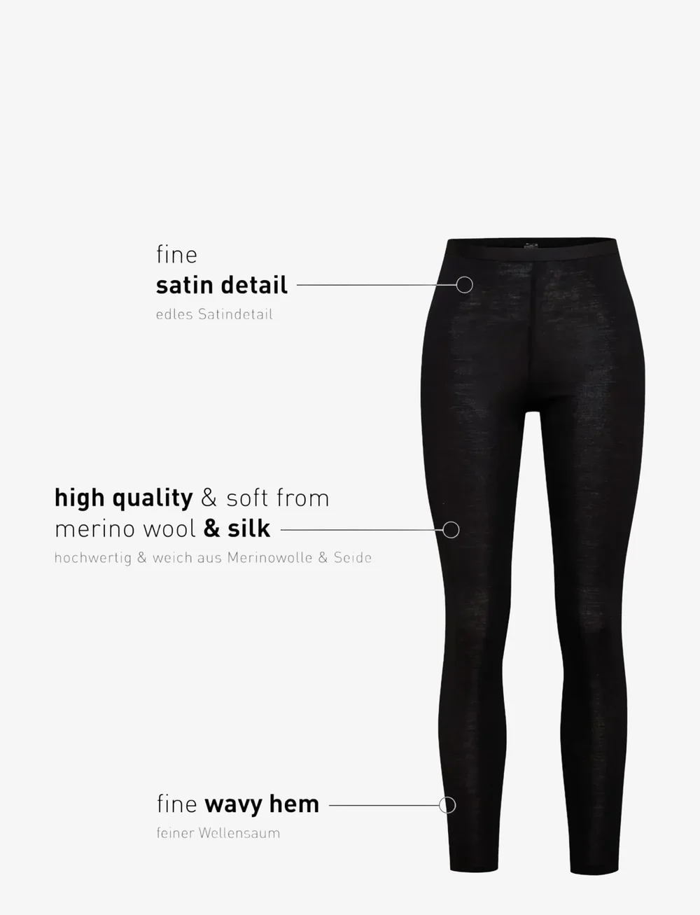 Calida - True Confidence Legging - leggings - black - 3