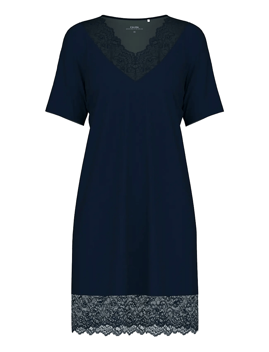 Calida - Elegant Dreams Sleepshirt - naktskrekli - dark lapis blue - 1