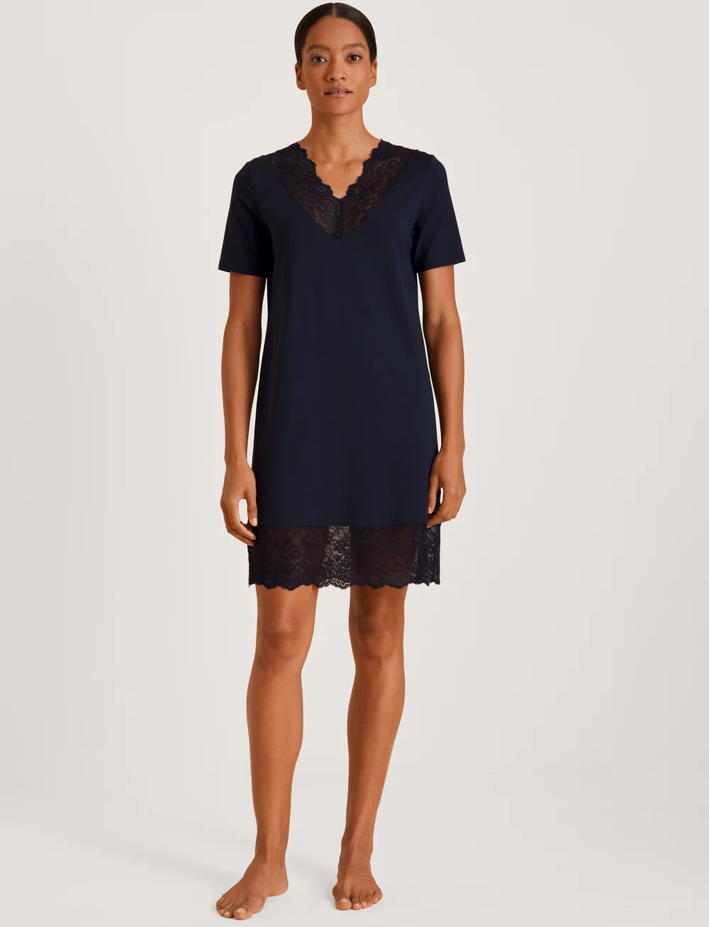 Calida - Elegant Dreams Sleepshirt - nattlinnen - dark lapis blue - 3