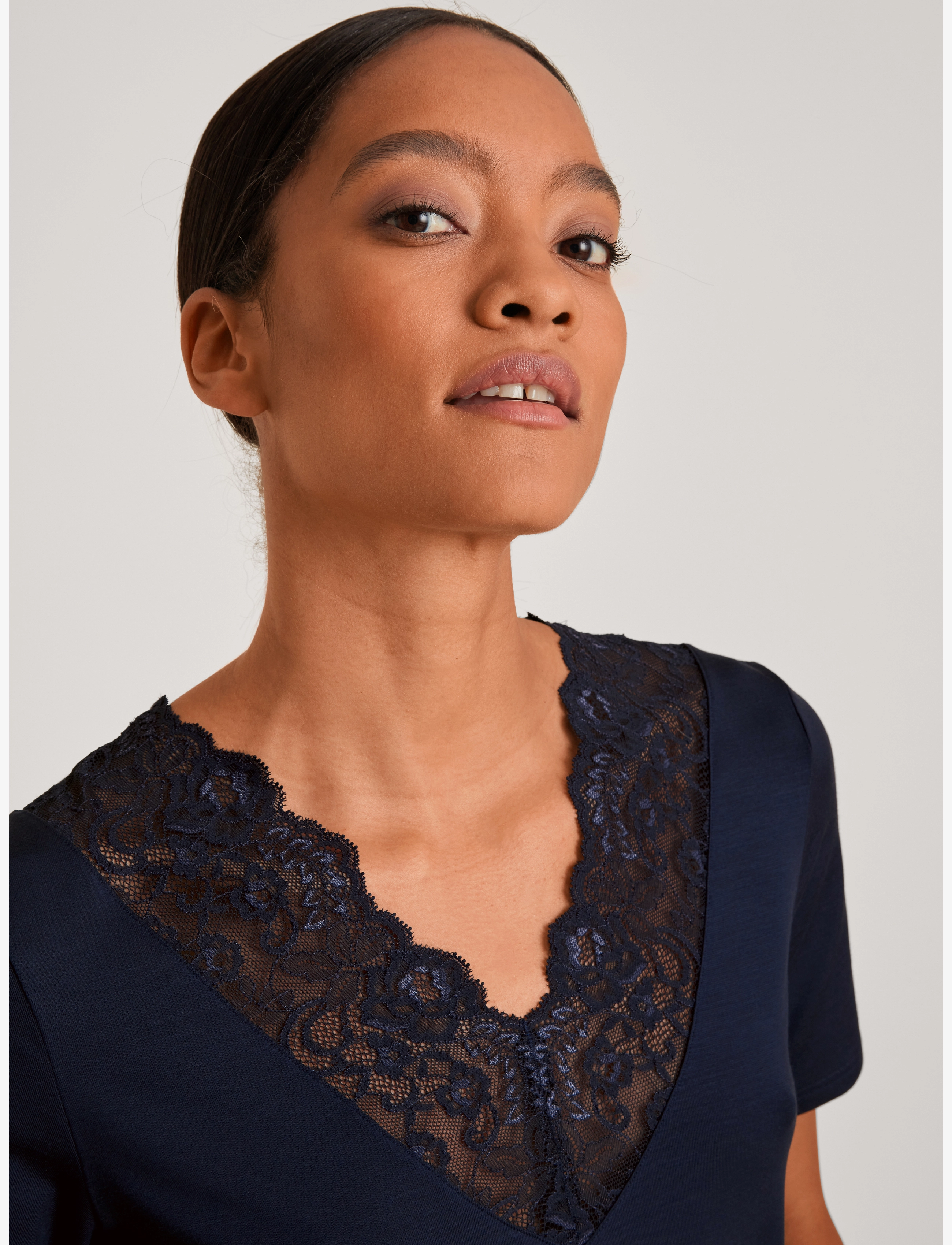 Calida - Elegant Dreams  Sleepshirt - nattlinnen - dark lapis blue - 5