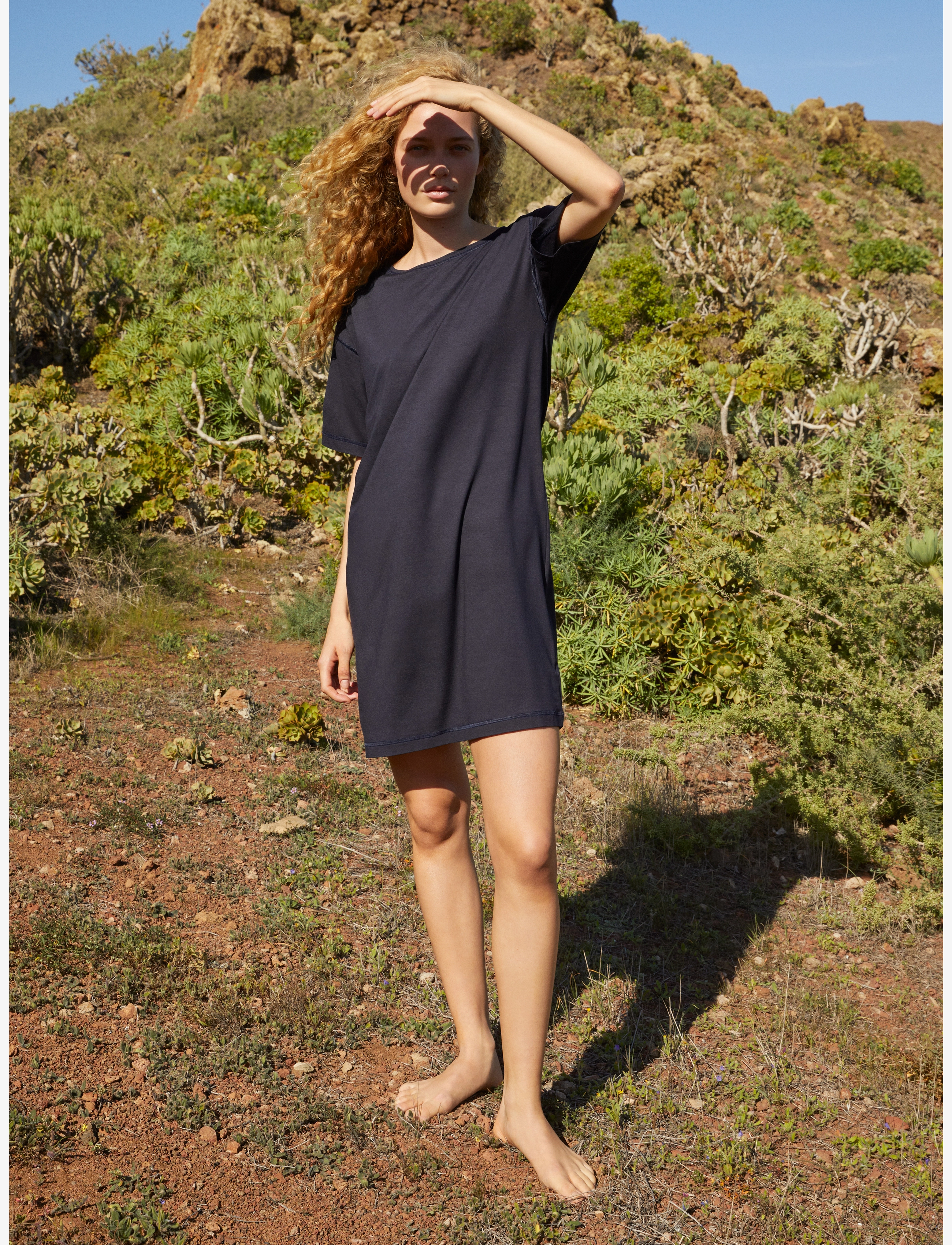 Calida Dsw Balancing Nightdress, XS, Night & Loungewear, Marineblau - Nightdresses, Frauen