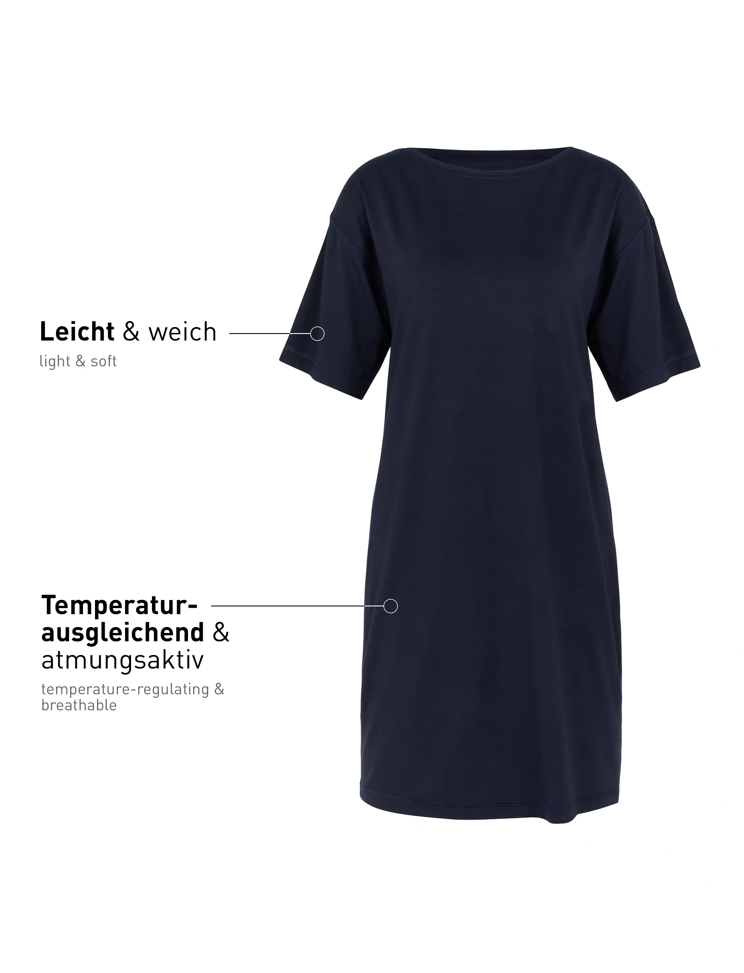 Calida - DSW Balancing  Nightdress - nattkjoler - dark lapis blue - 4