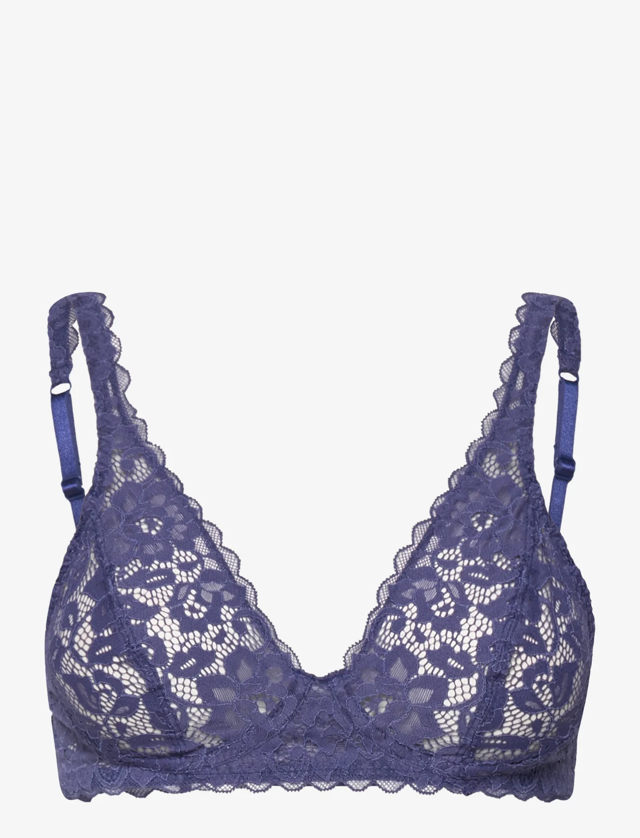 Calida - Natural Comfort Lace Soft Bra - wired bras - cobalt blue - 0