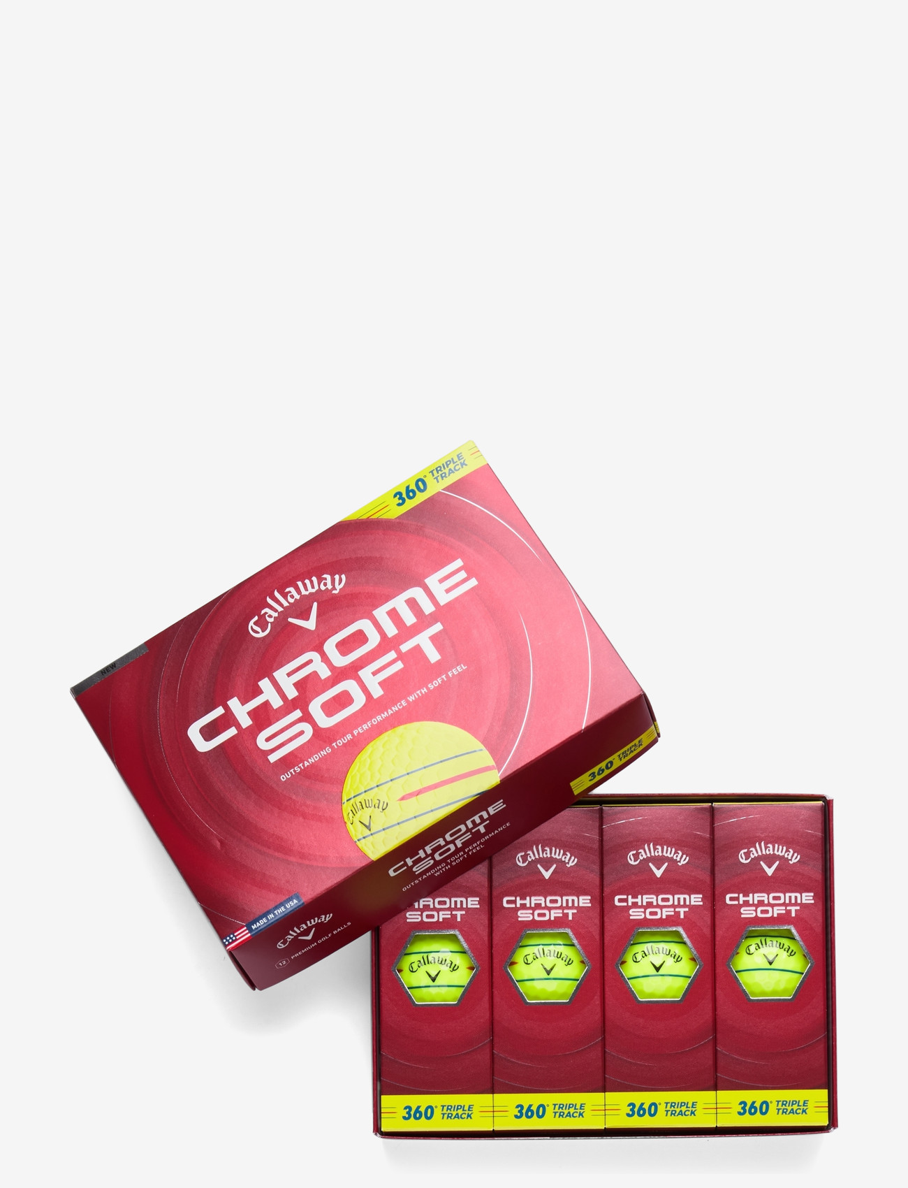 Callaway - CHROME SOFT 360 TRIPLE TRACK 26 - golfipallid - yellow - 0