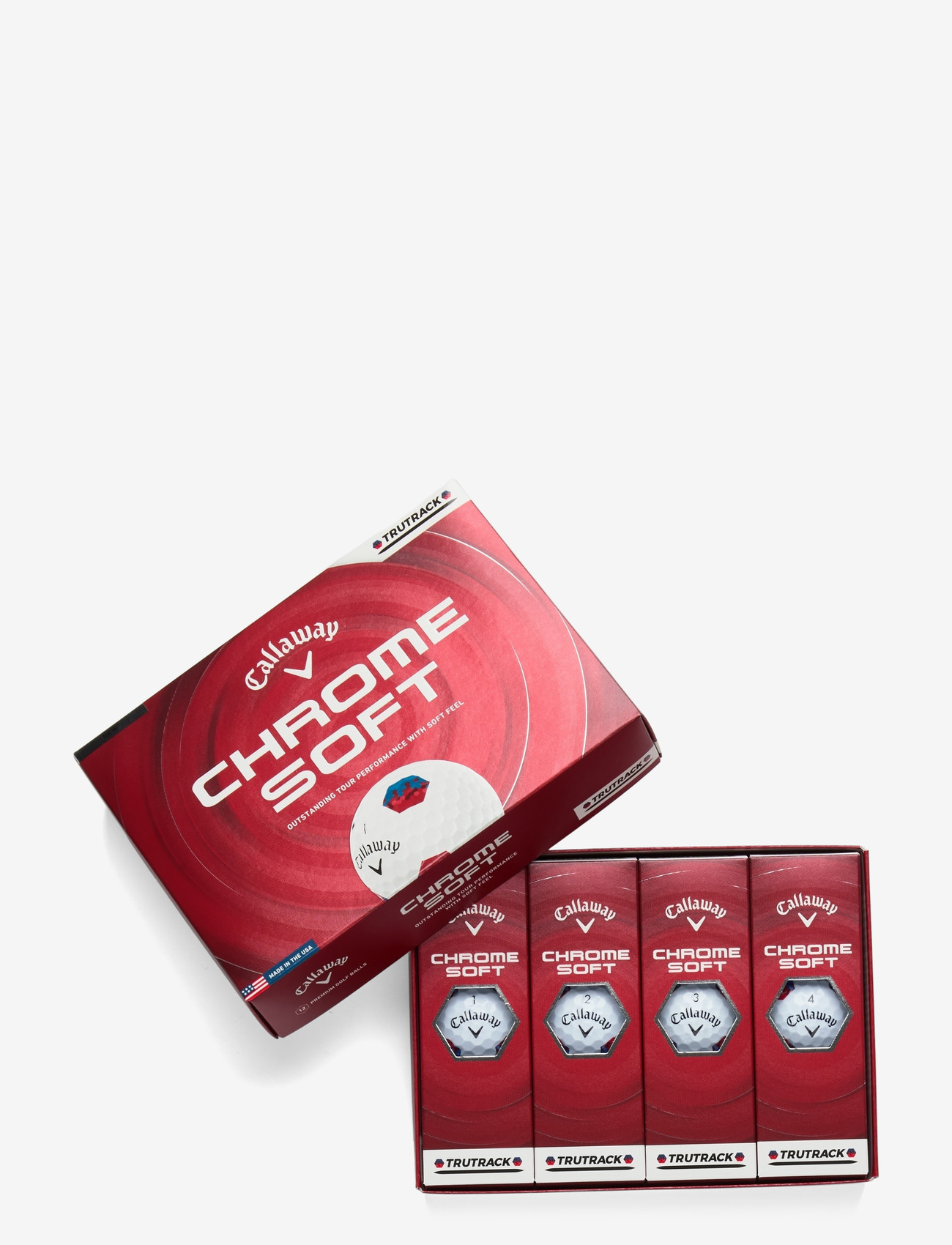 Callaway - CHROME SOFT TRUTRACK 26 - golfipallid - blue/red - 0