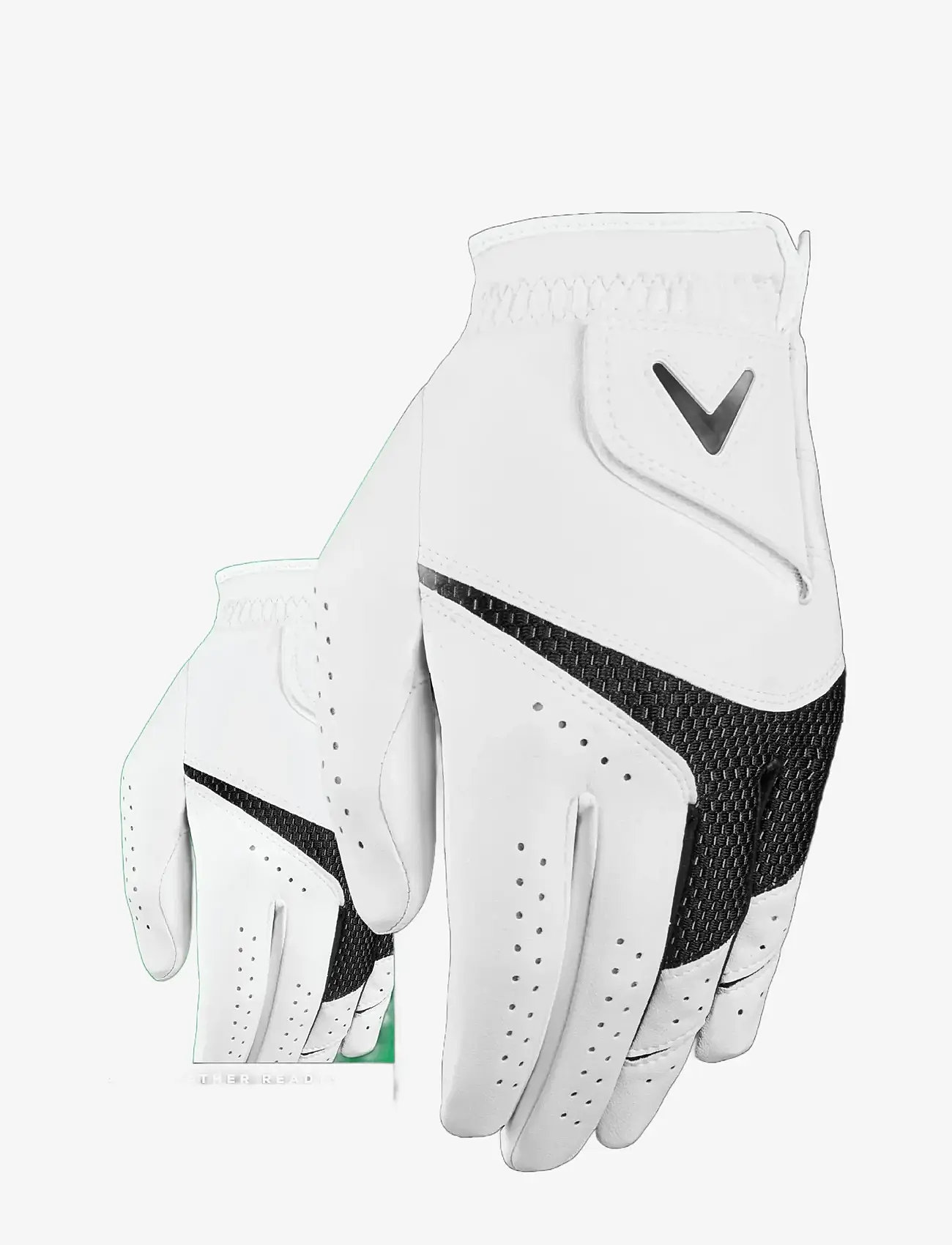 Callaway - WEATHER SPANN JUNIOR LH - golfhandschuhe - white/black - 1