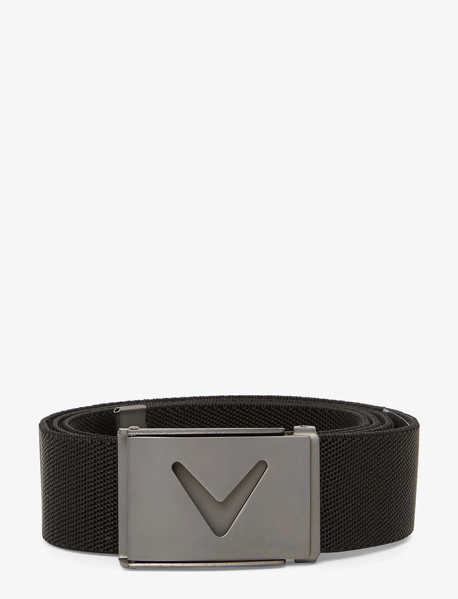 Callaway - MENS V-LOGO WEB BELT - caviar - 0