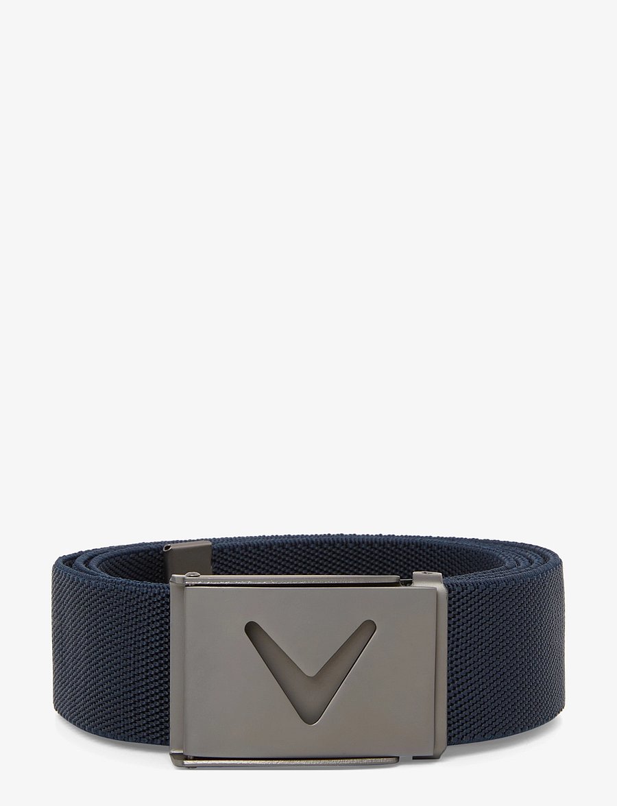 Callaway - MENS V-LOGO WEB BELT - accessories - peacoat - 0