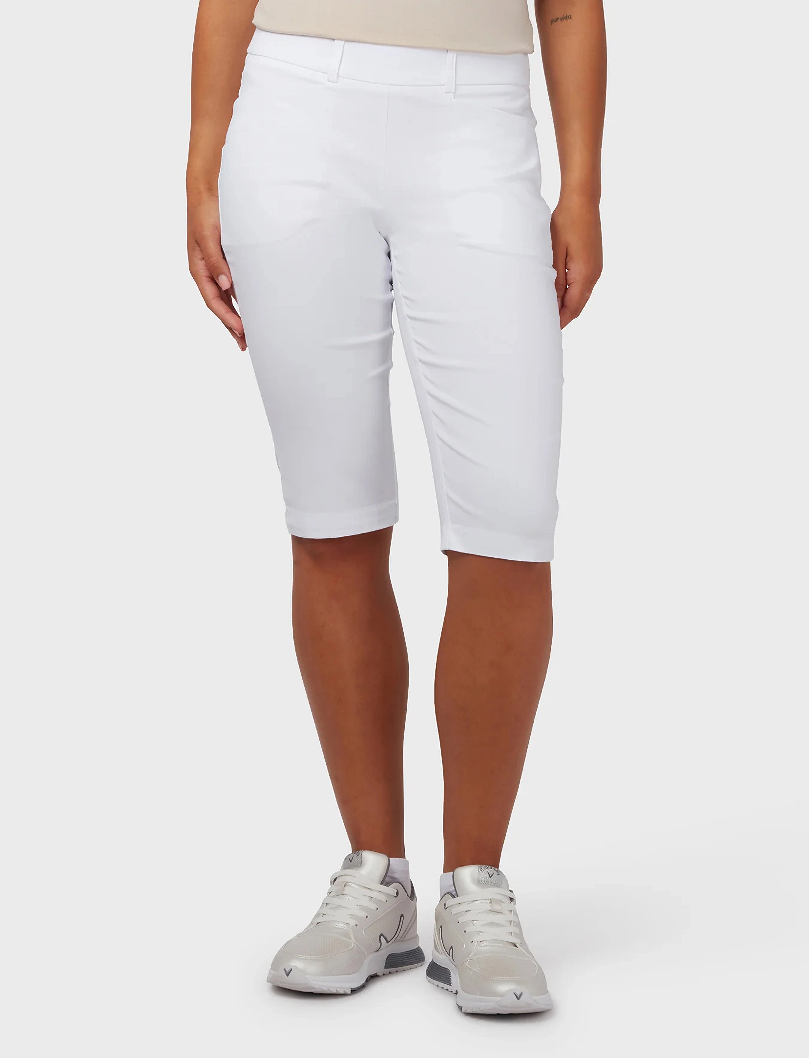 Callaway Pull On City Shorts, Kvinder, Pull-On Capri Bukser, Hvid, Str: XS 37