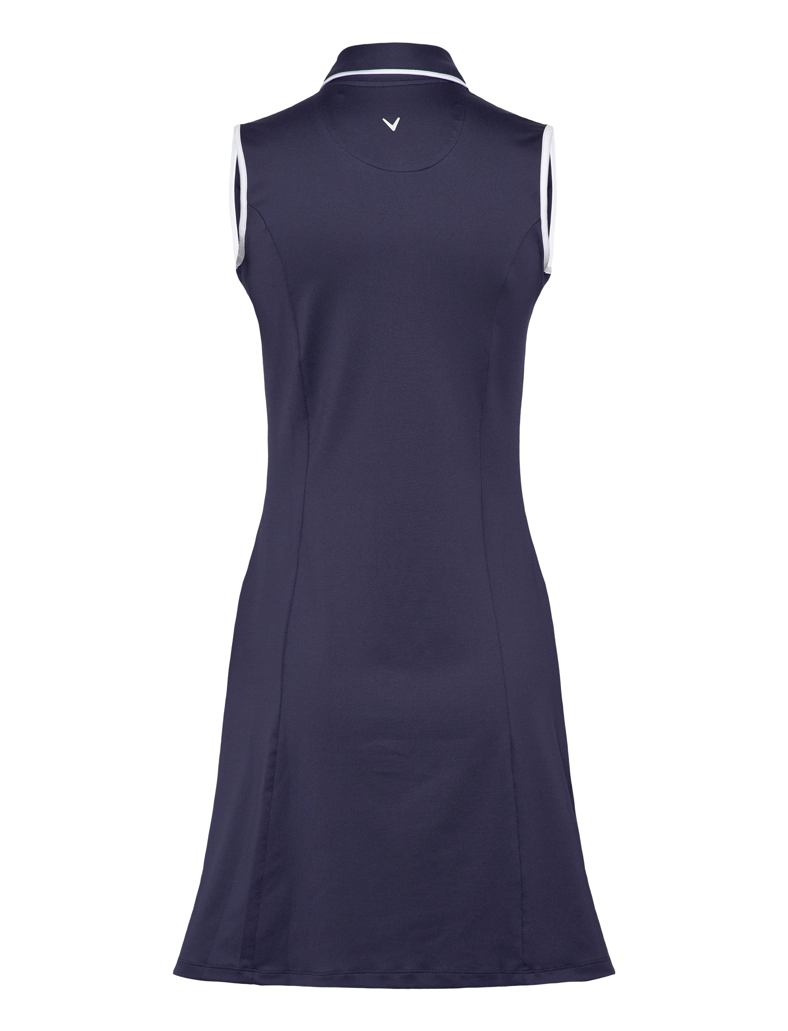 Callaway - Solid Sleeveless Golf Dress with Snap Placket - peacoat - 1
