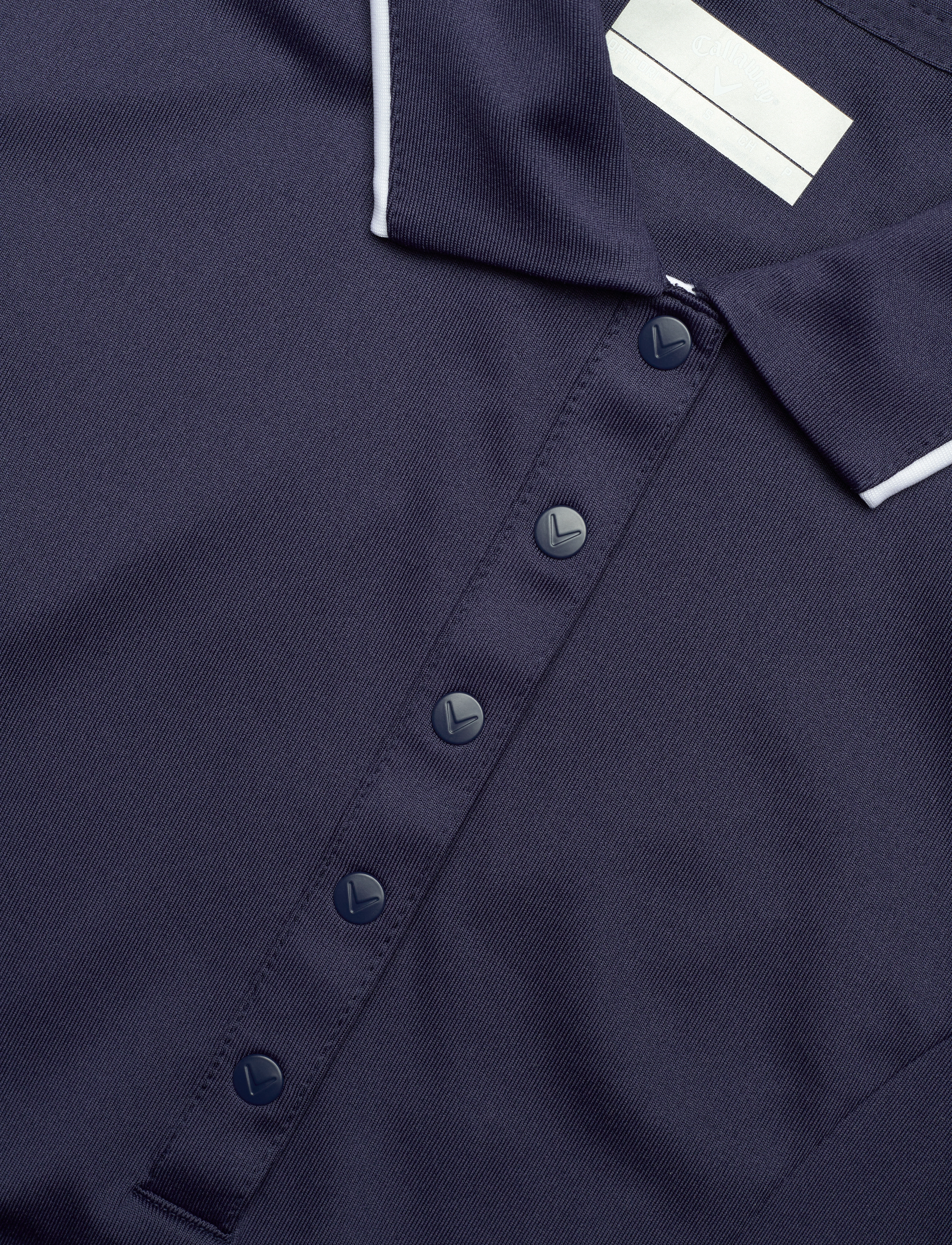 Callaway - Solid Sleeveless Golf Dress with Snap Placket - peacoat - 4