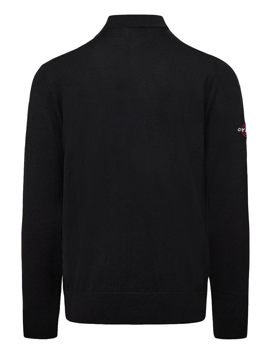 Callaway - 1/4 BLENDED MERINO ODYSSEY SWEATER - kampsunid ja vahekihid - black ink - 1