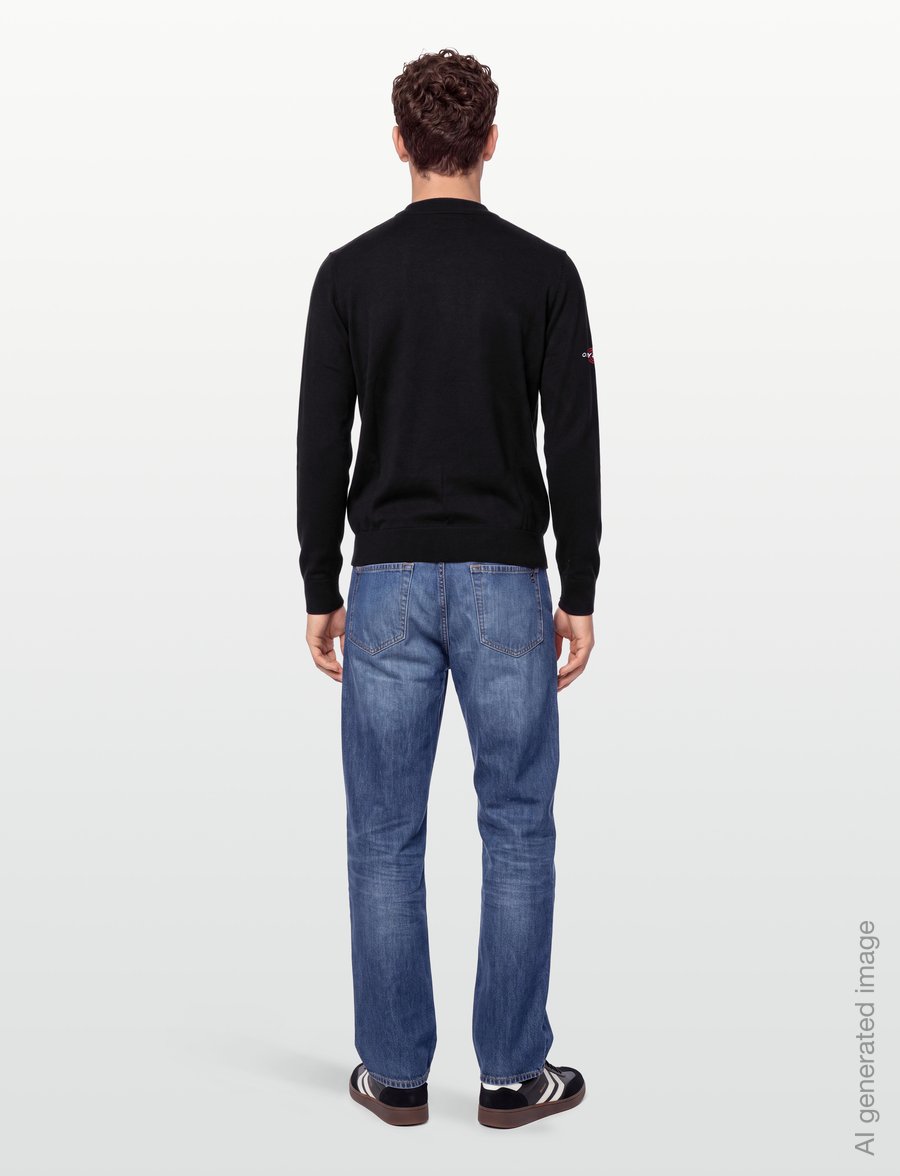 Callaway - 1/4 BLENDED MERINO ODYSSEY SWEATER - fleeces & midlayers - black ink - 4