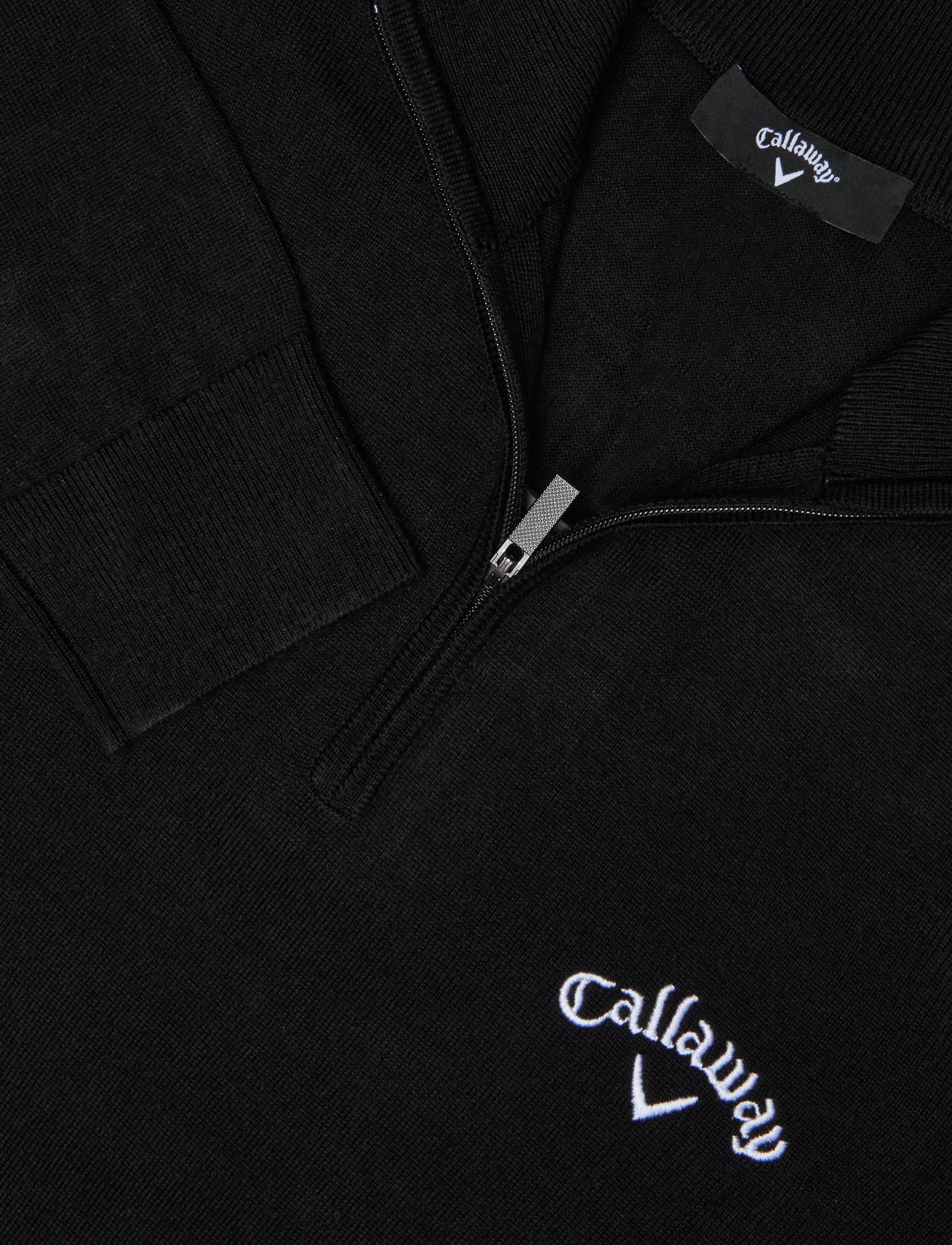 Callaway - 1/4 BLENDED MERINO ODYSSEY SWEATER - kampsunid ja vahekihid - black ink - 2