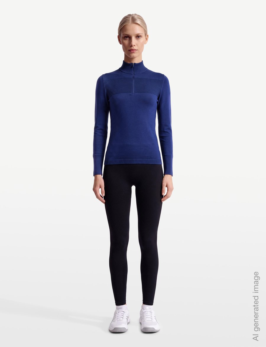Callaway - Women's Thermal Long Sleeve Sweater - gebreid - blue depths - 0