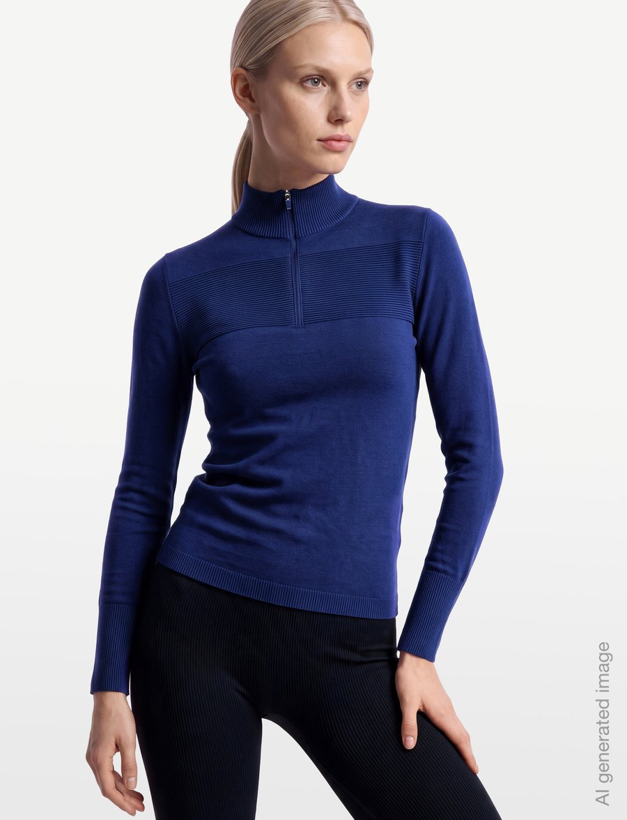 Callaway - Women's Thermal Long Sleeve Sweater - gebreid - blue depths - 3
