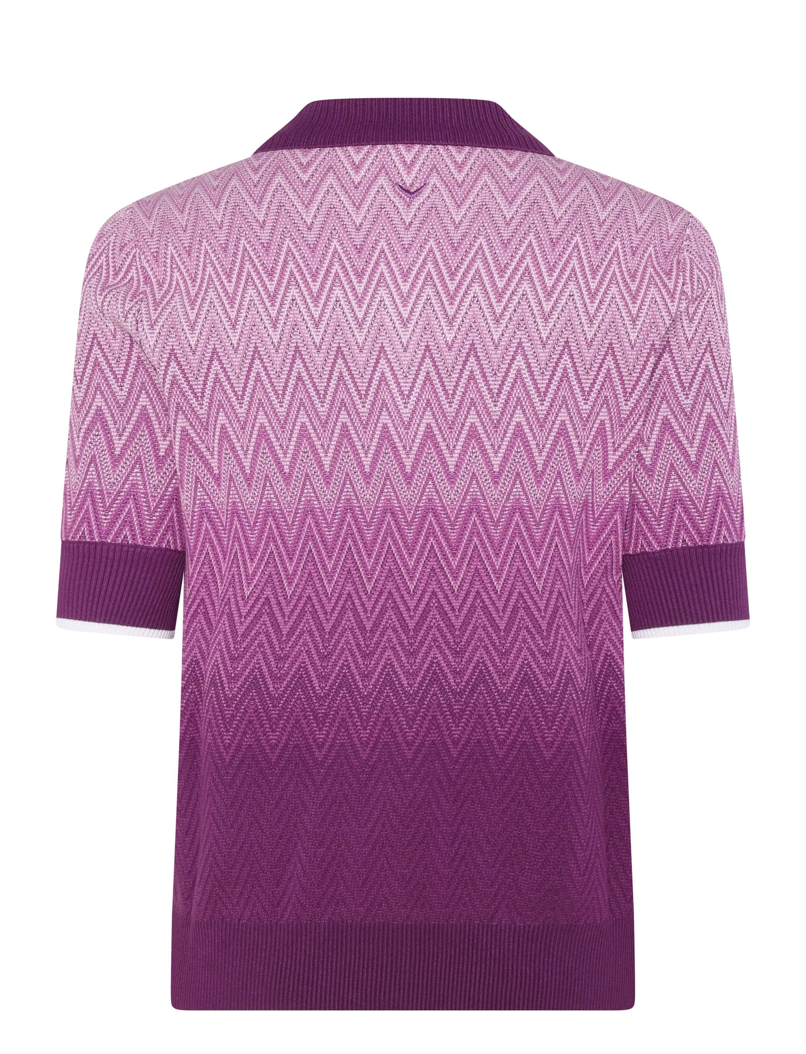 Callaway - Women's Chevron  Long Sleeve Golf Sweater - polos - gloxinia - 1