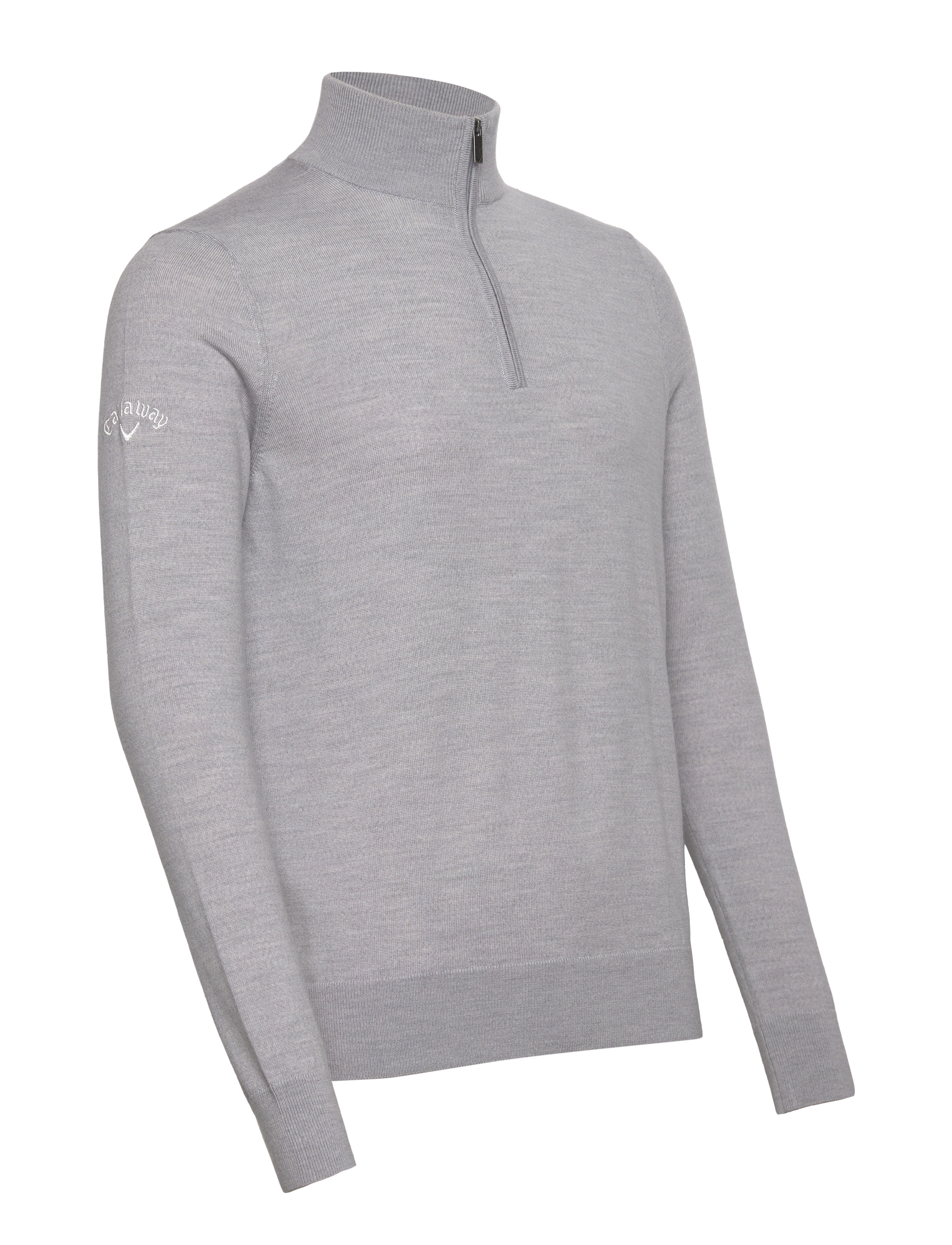 Callaway - THERMAL MERINO WOOL 1/4 ZIP SWEATER - pearl blue heather - 2