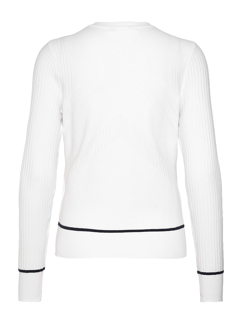 Callaway - Chev Sweater with Tipping - Överdelar - brilliant white - 2