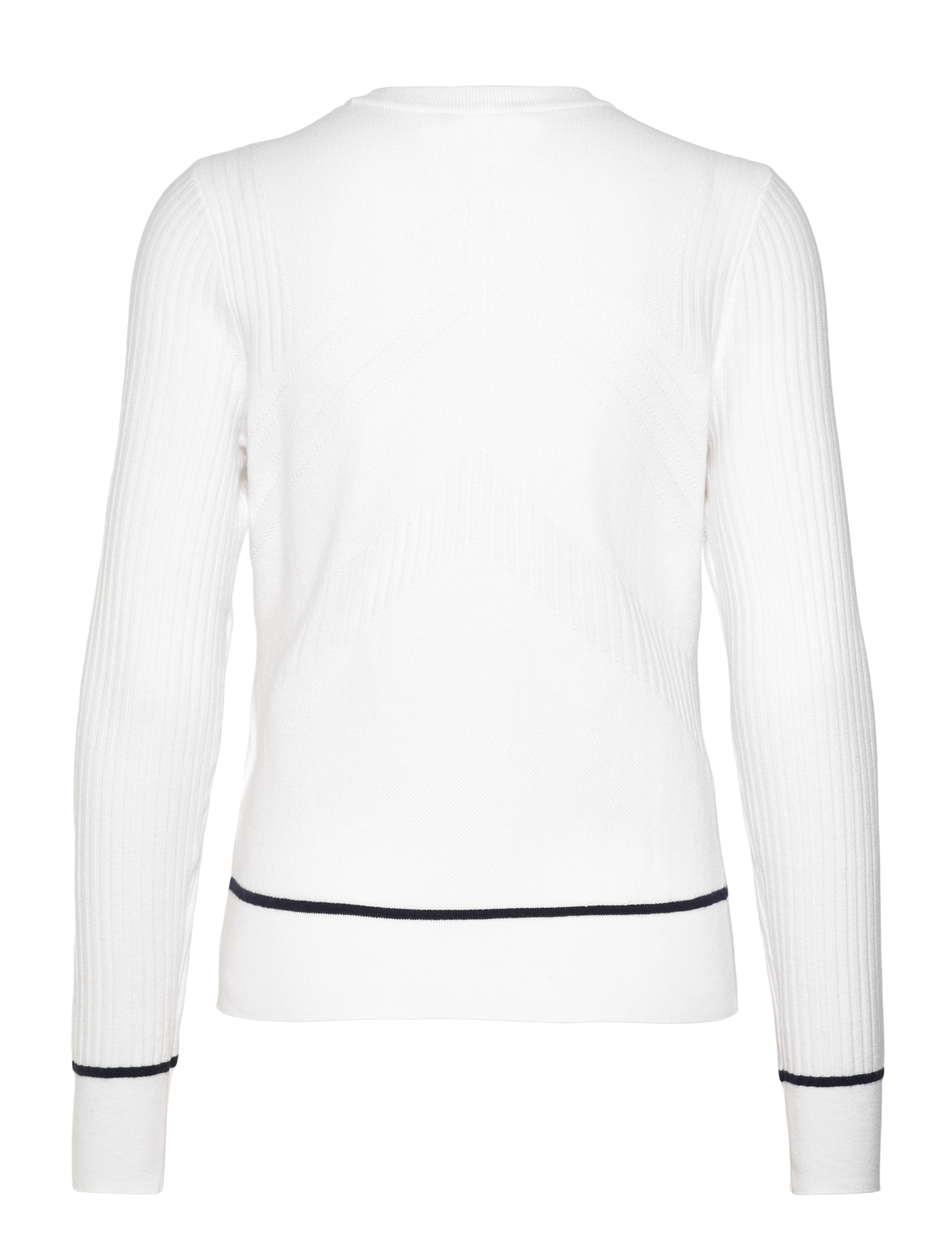 Callaway - Chev Sweater with Tipping - brilliant white - 2