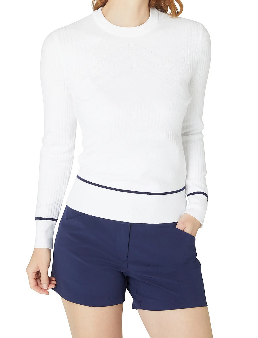 Callaway - Chev Sweater with Tipping - brilliant white - 4