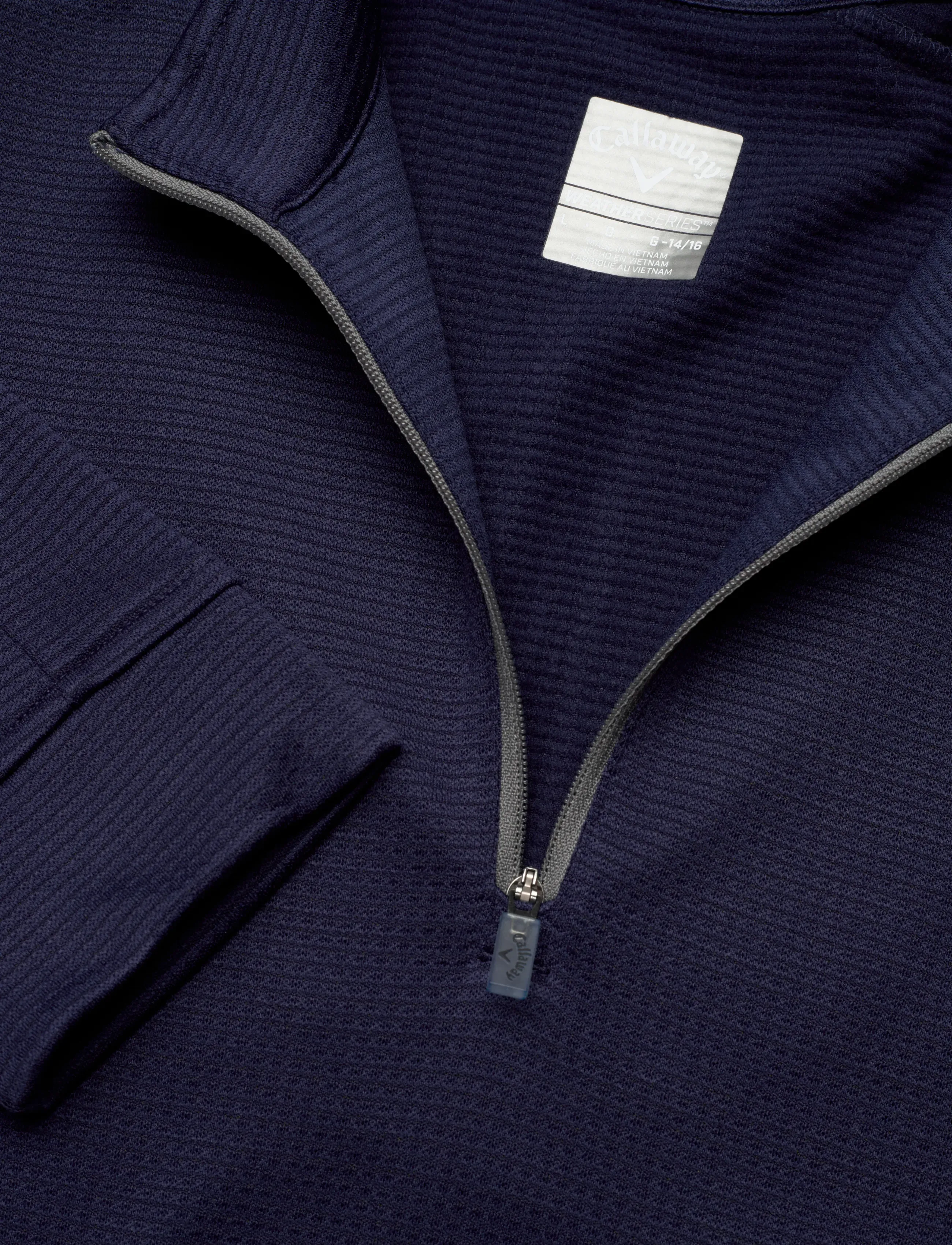 Callaway - Junior Hex Fleece - underställströjor - peacoat - 3