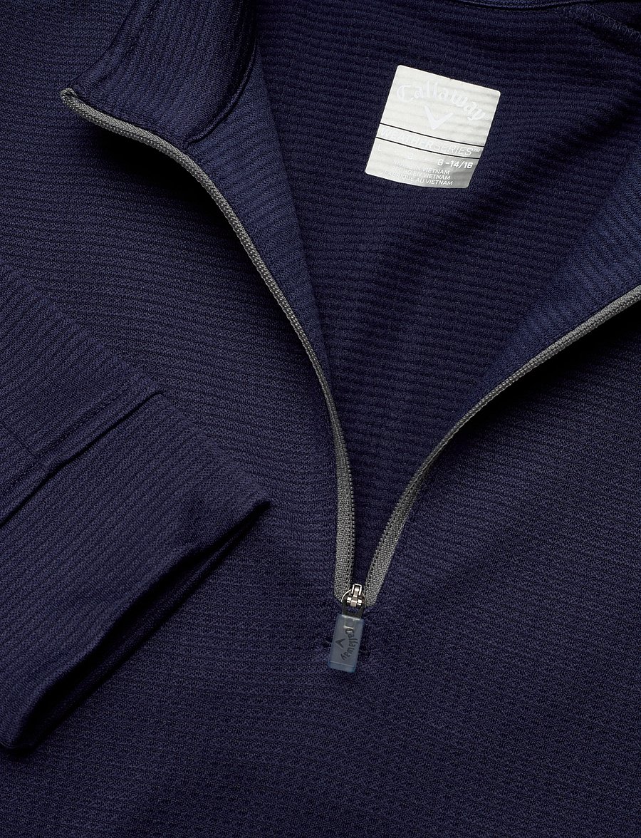 Callaway - Junior Hex Fleece - underställströjor - peacoat - 3