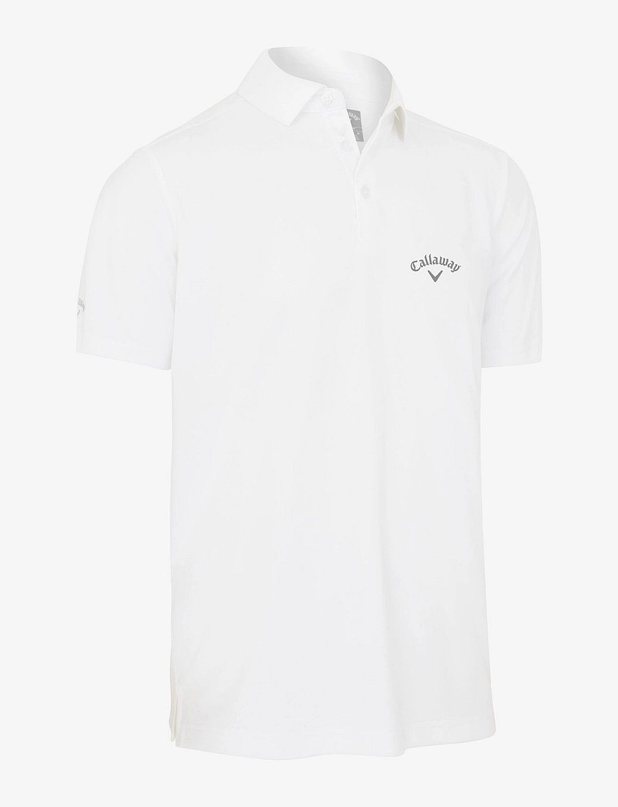 Callaway - Tournament polo - oberteile & t-shirts - bright white - 1
