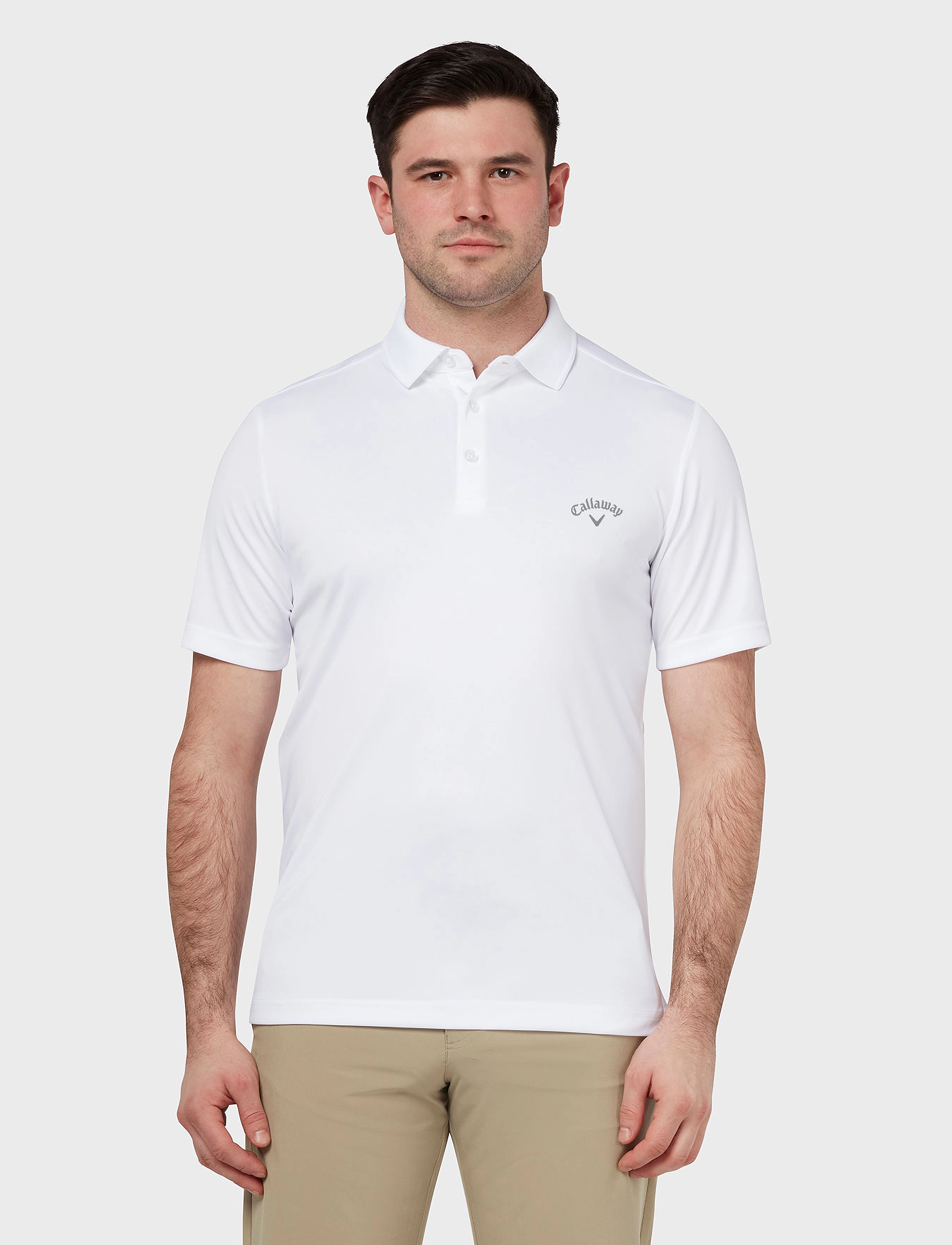 Callaway Tournament Polo, M, Polos, Weiß - Short-sleeved, Männerswear