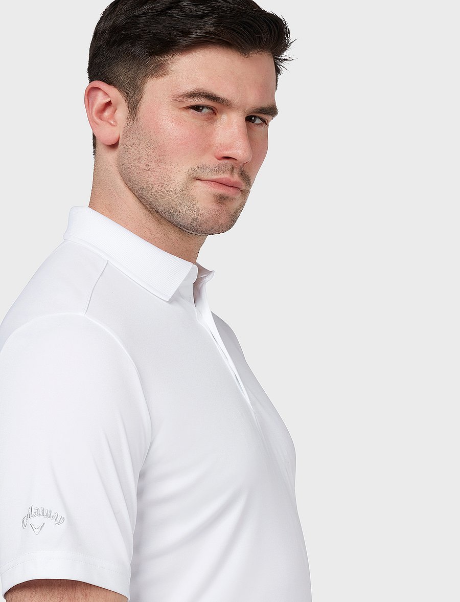 Callaway - Tournament polo - oberteile & t-shirts - bright white - 4