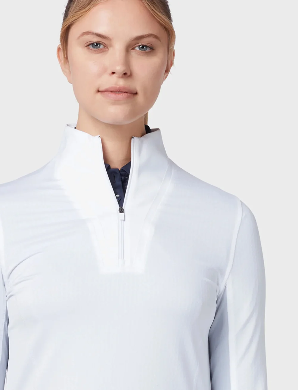 Callaway - 1/4 zip chev top - tops - brilliant white - 4