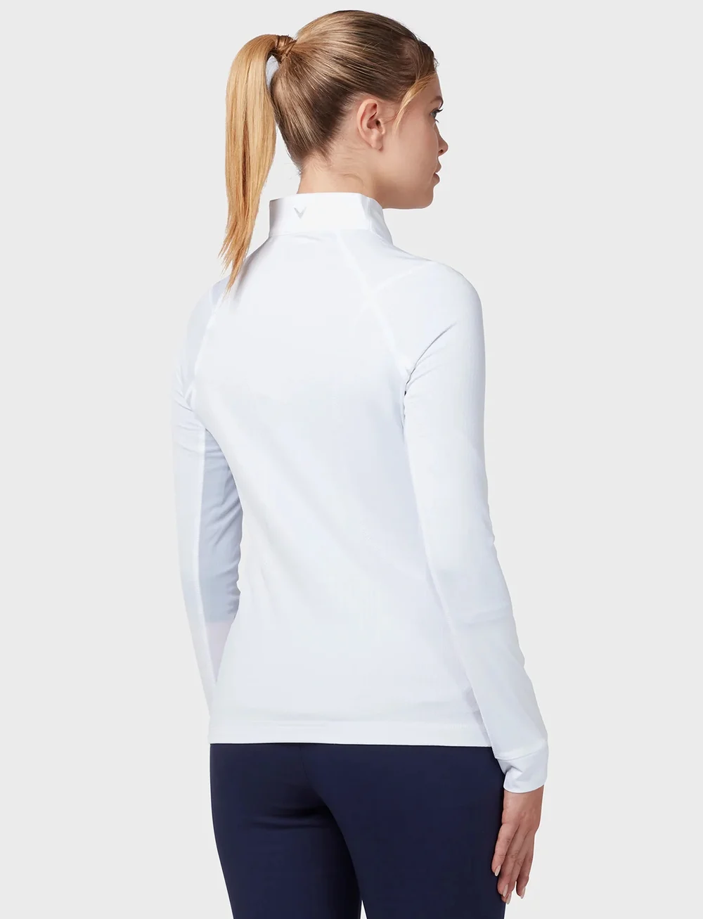 Callaway - 1/4 zip chev top - tops - brilliant white - 5