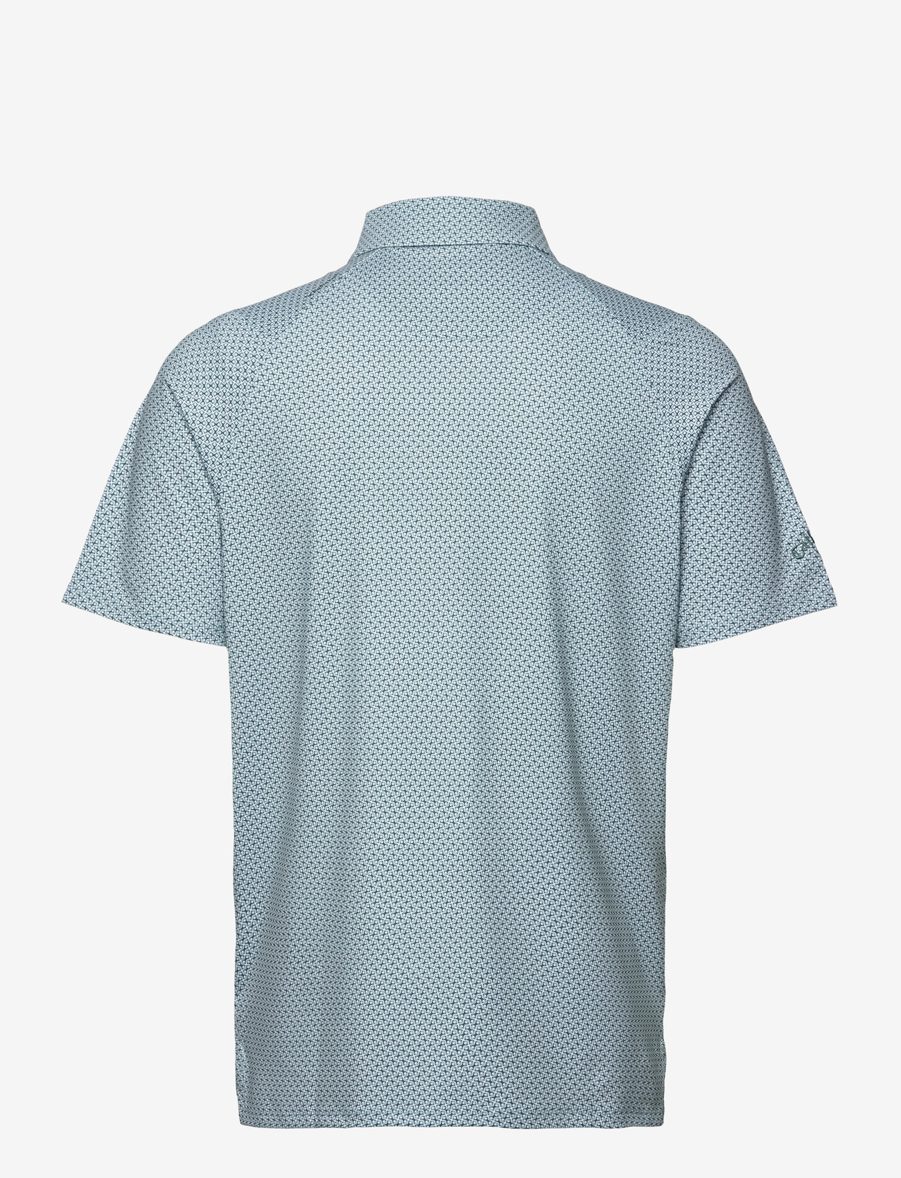 Callaway - Textured Chev Printed Polo - oberteile & t-shirts - aquifer - 2