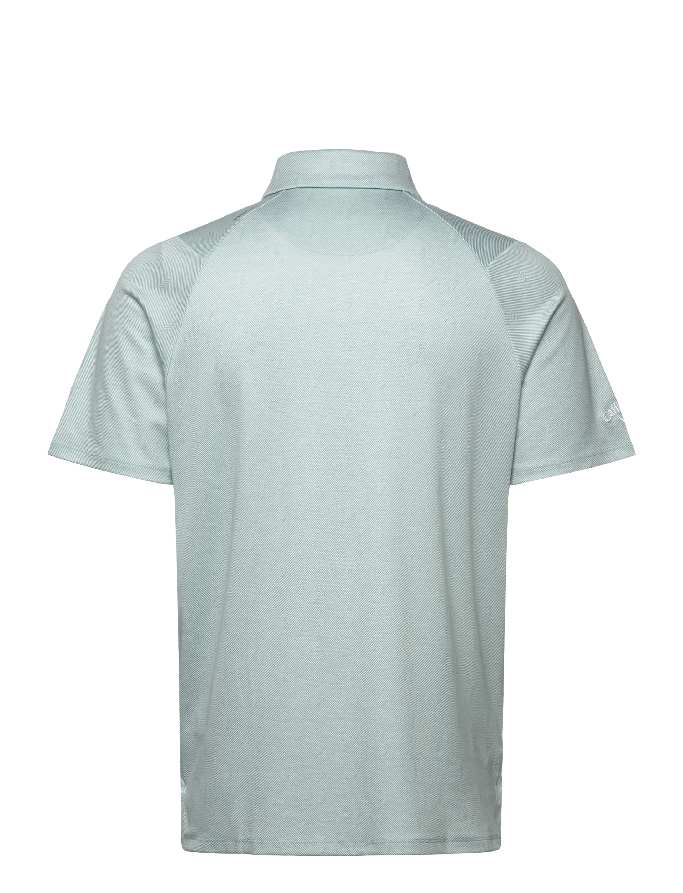 Callaway - Chev Twill Jacquard Polo - aquifer - 2