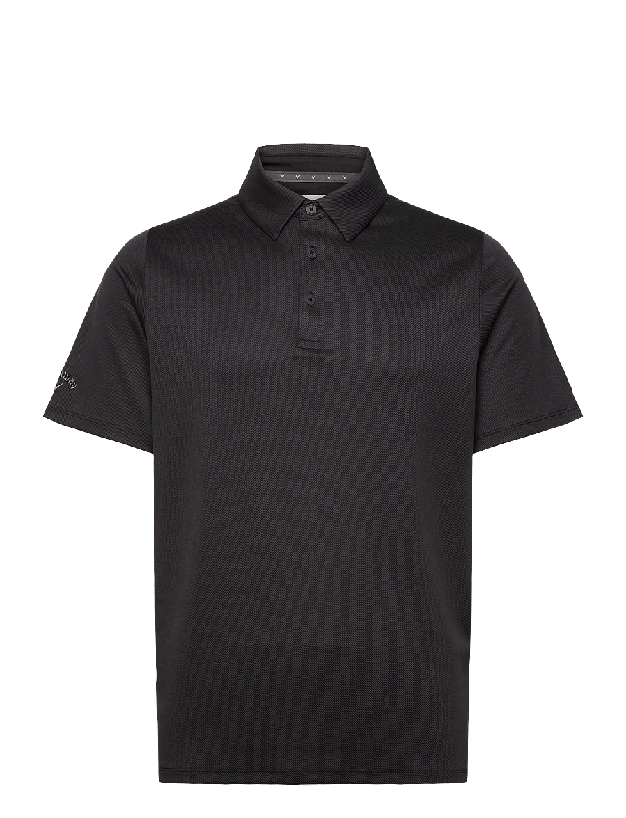 Callaway - Chev Twill Jacquard Polo - caviar - 1