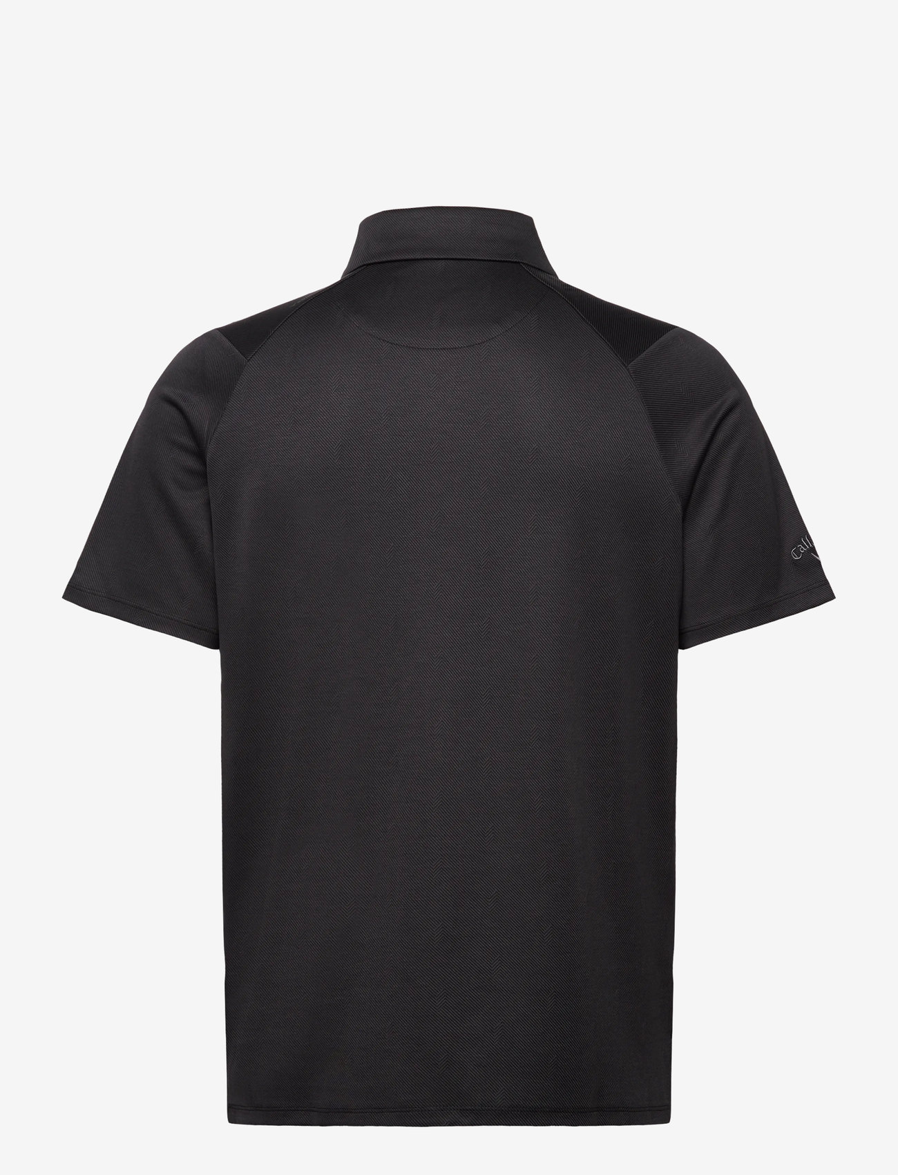 Callaway - Chev Twill Jacquard Polo - oberteile & t-shirts - caviar - 2
